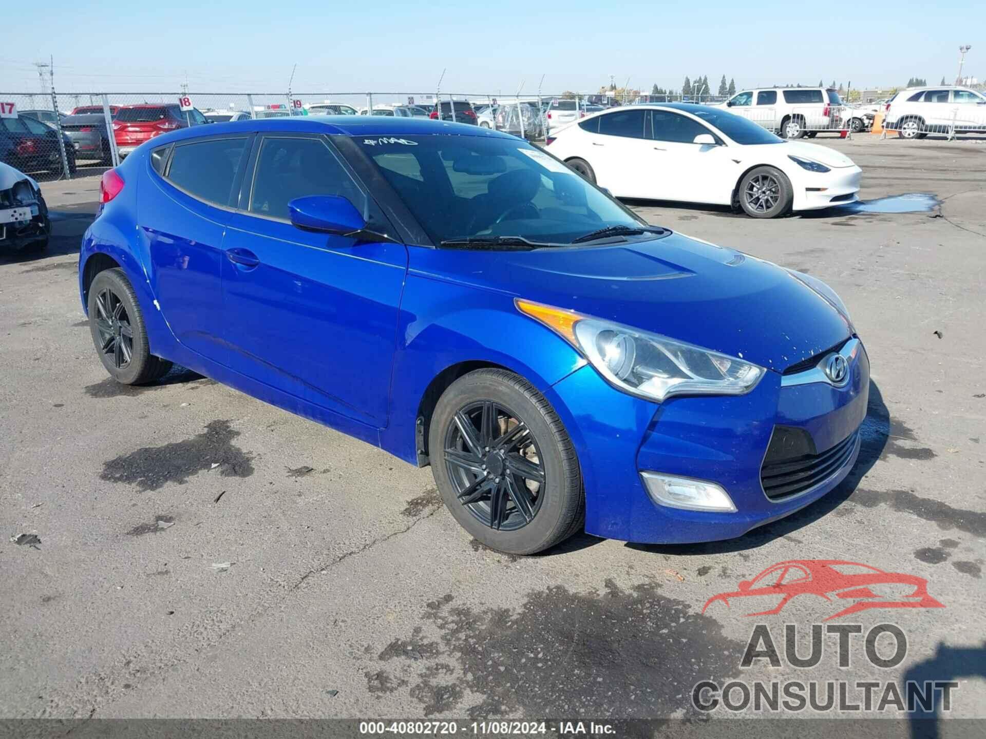 HYUNDAI VELOSTER 2013 - KMHTC6AD4DU102436