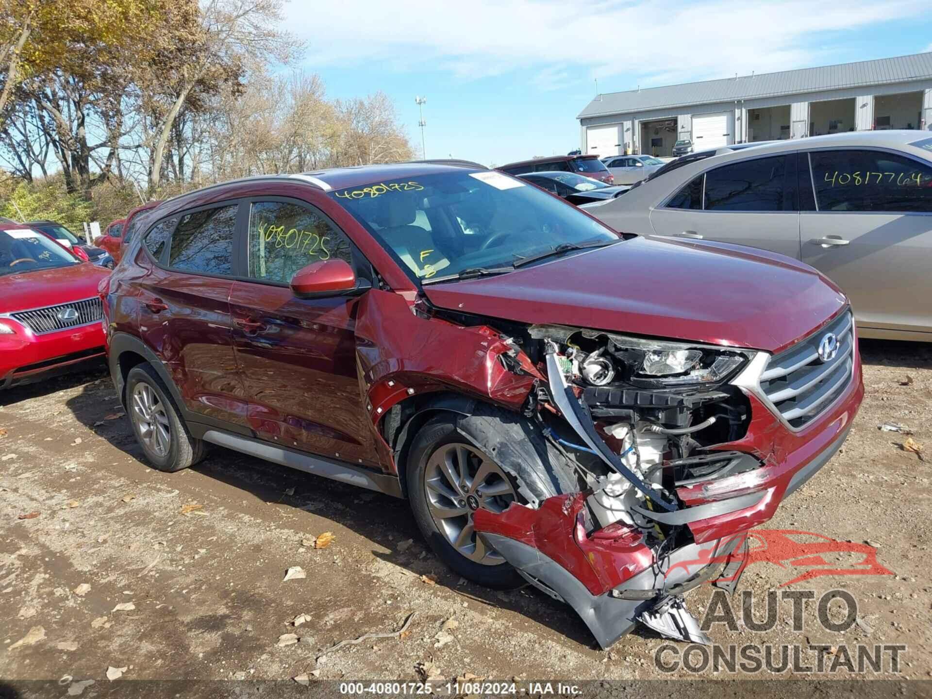 HYUNDAI TUCSON 2018 - KM8J3CA45JU656943