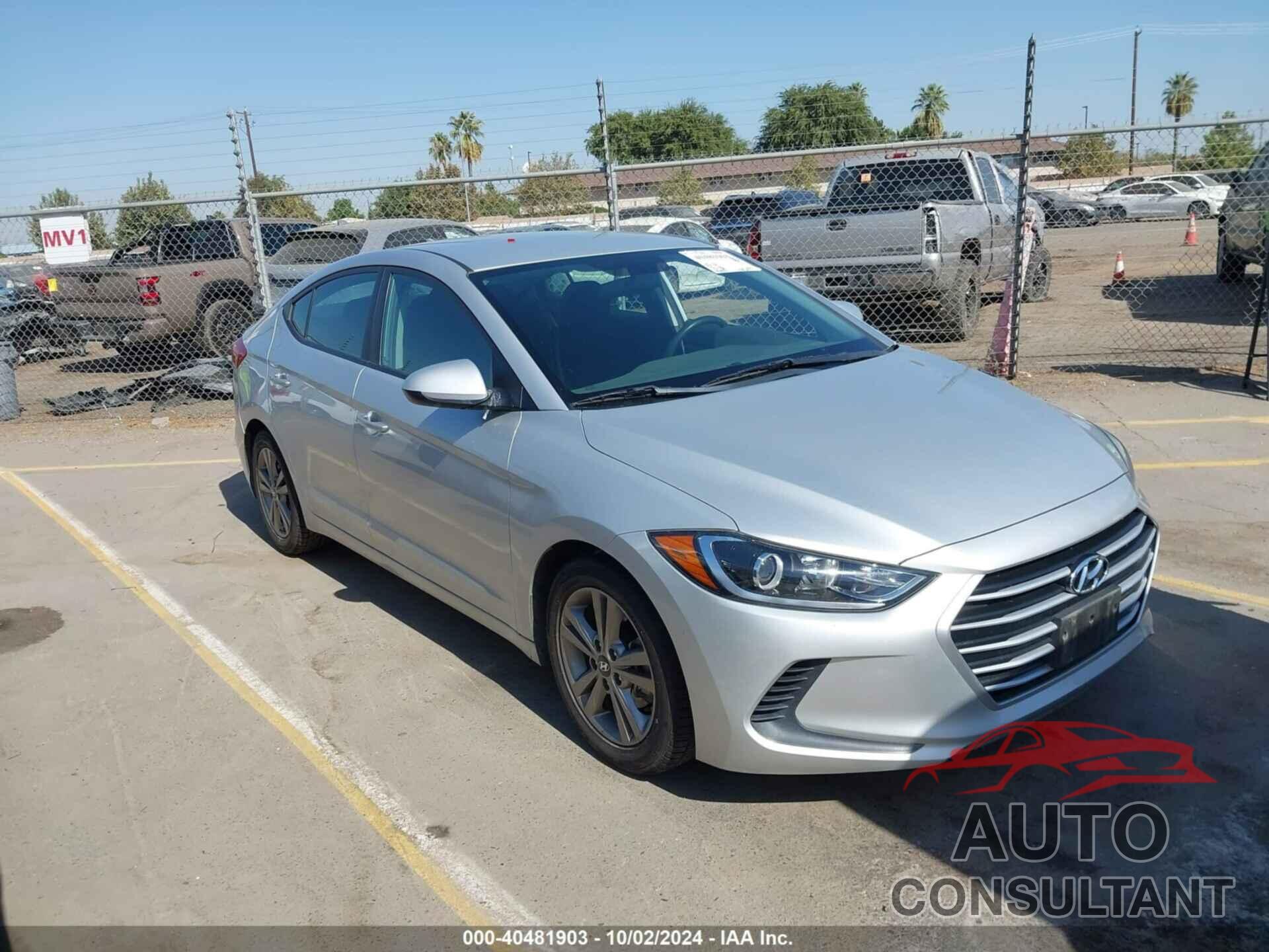 HYUNDAI ELANTRA 2018 - 5NPD84LF2JH399290