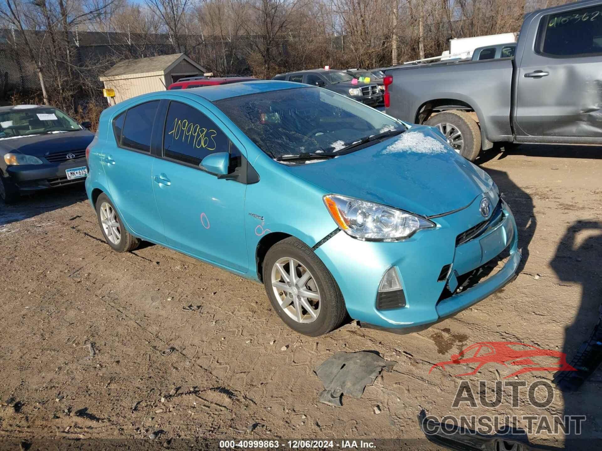 TOYOTA PRIUS C 2014 - JTDKDTB32E1079999