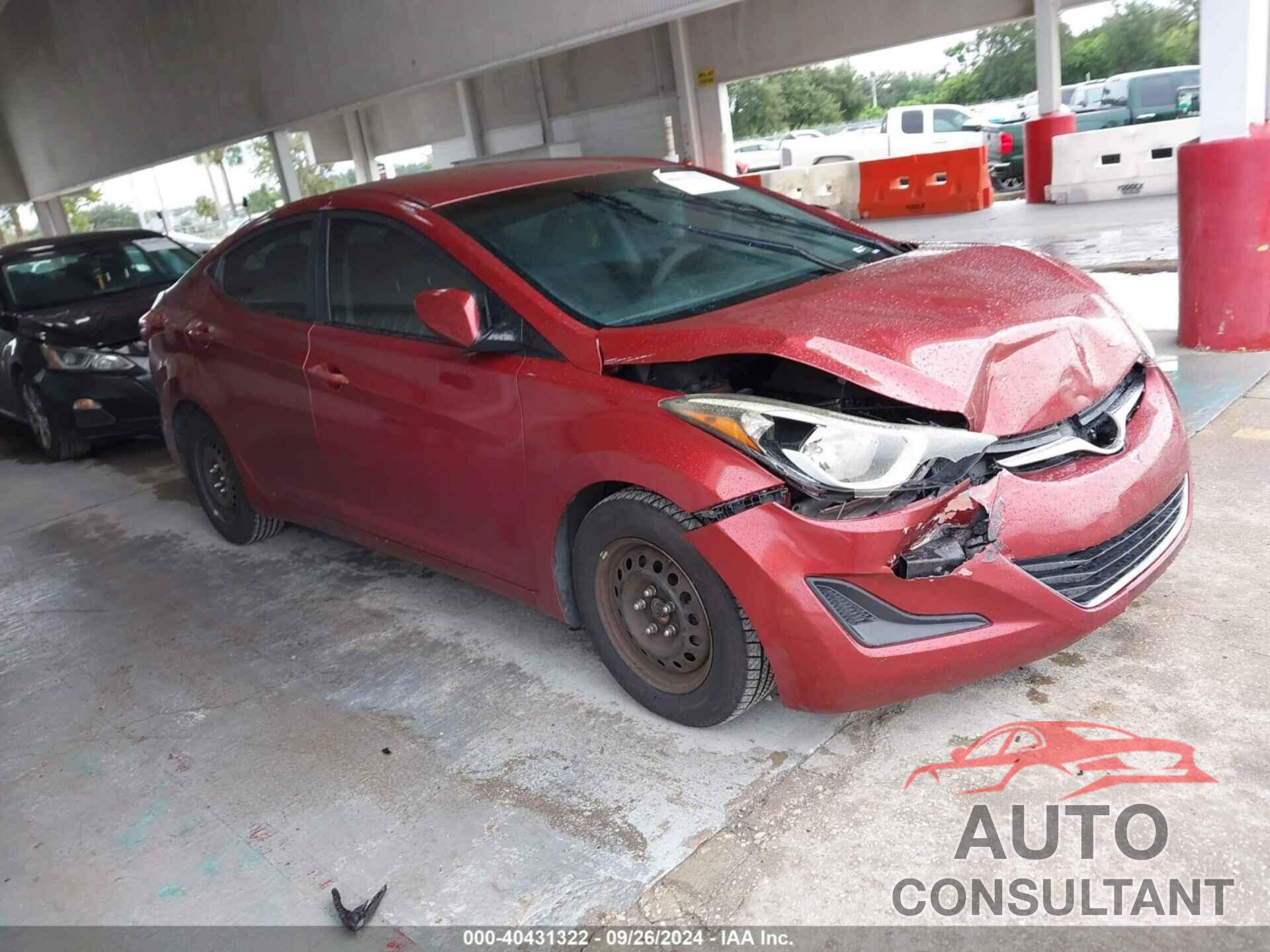 HYUNDAI ELANTRA 2016 - 5NPDH4AE0GH731102