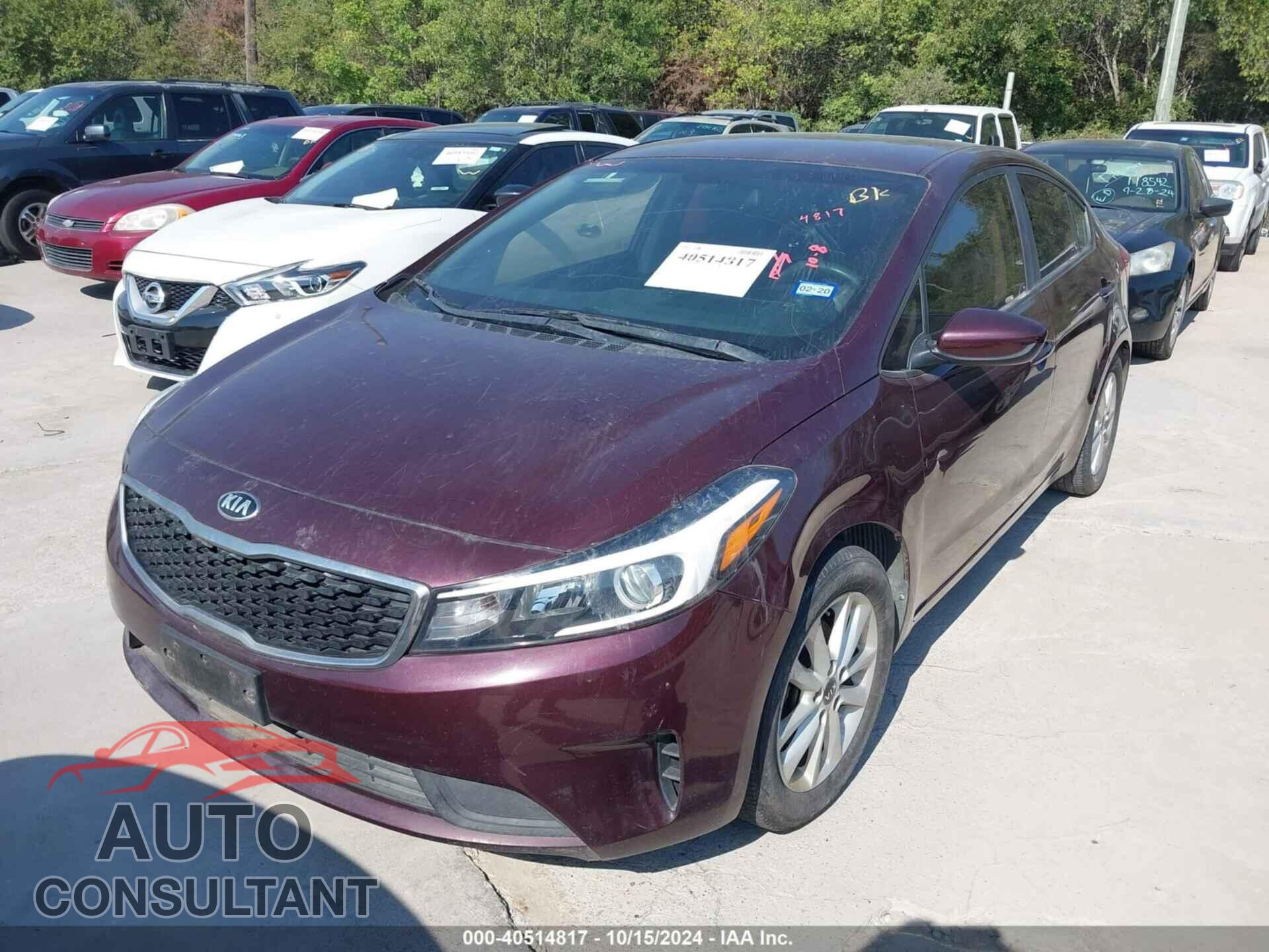KIA FORTE 2017 - 3KPFL4A77HE007258