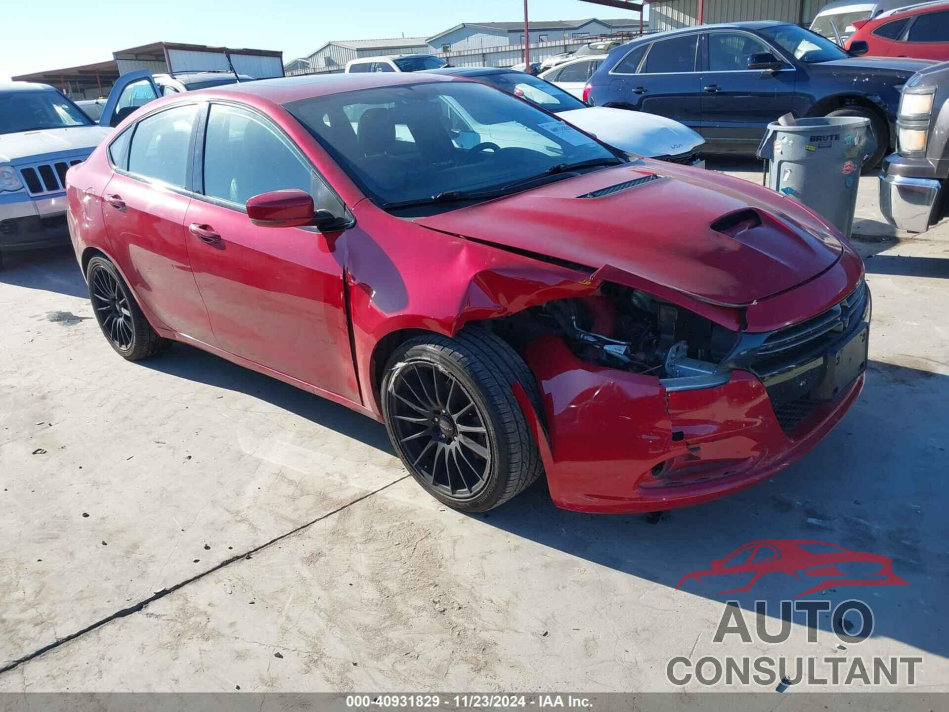 DODGE DART 2016 - 1C3CDFEB6GD585284