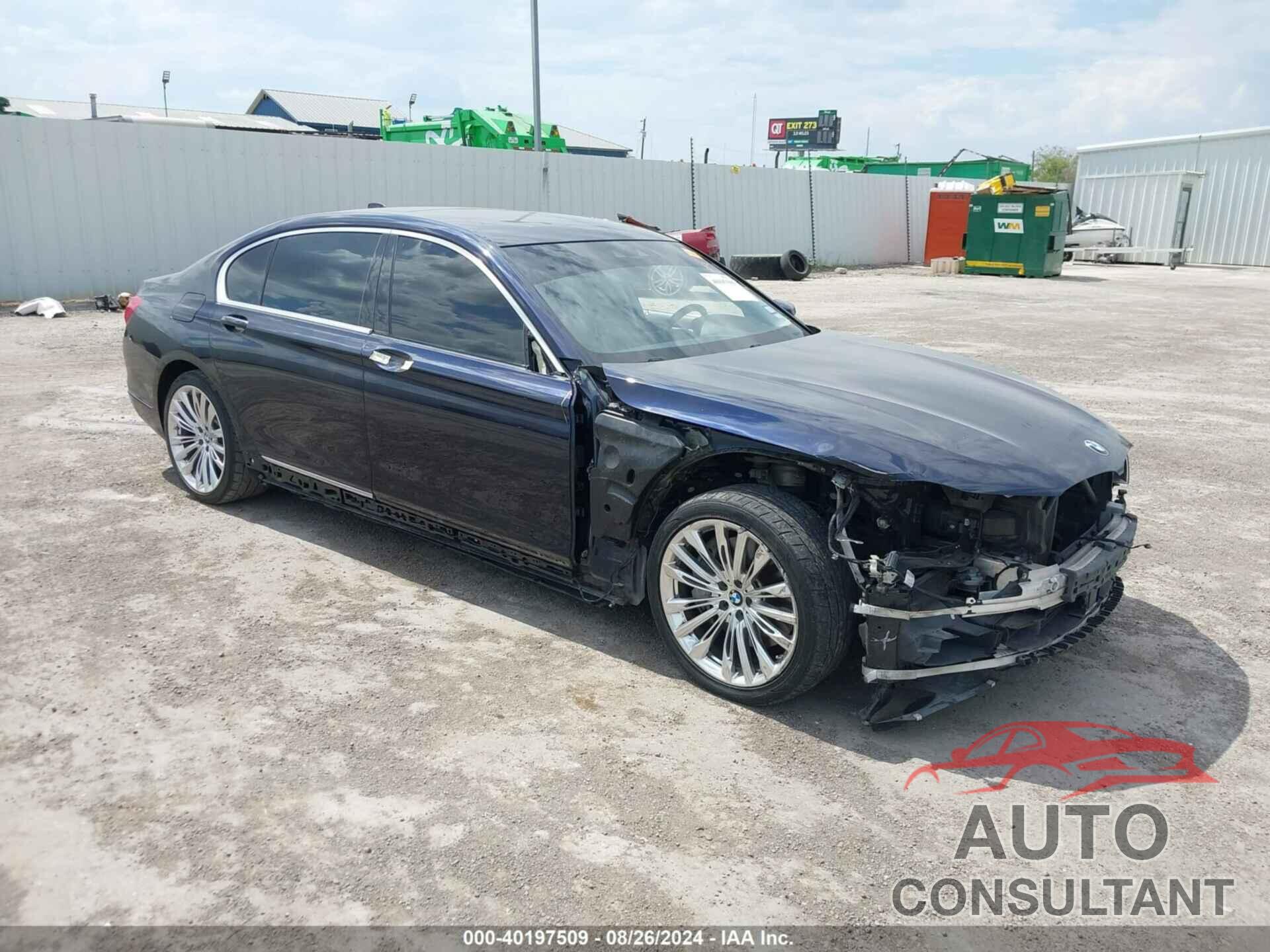 BMW 750I 2016 - WBA7F0C5XGGL99230