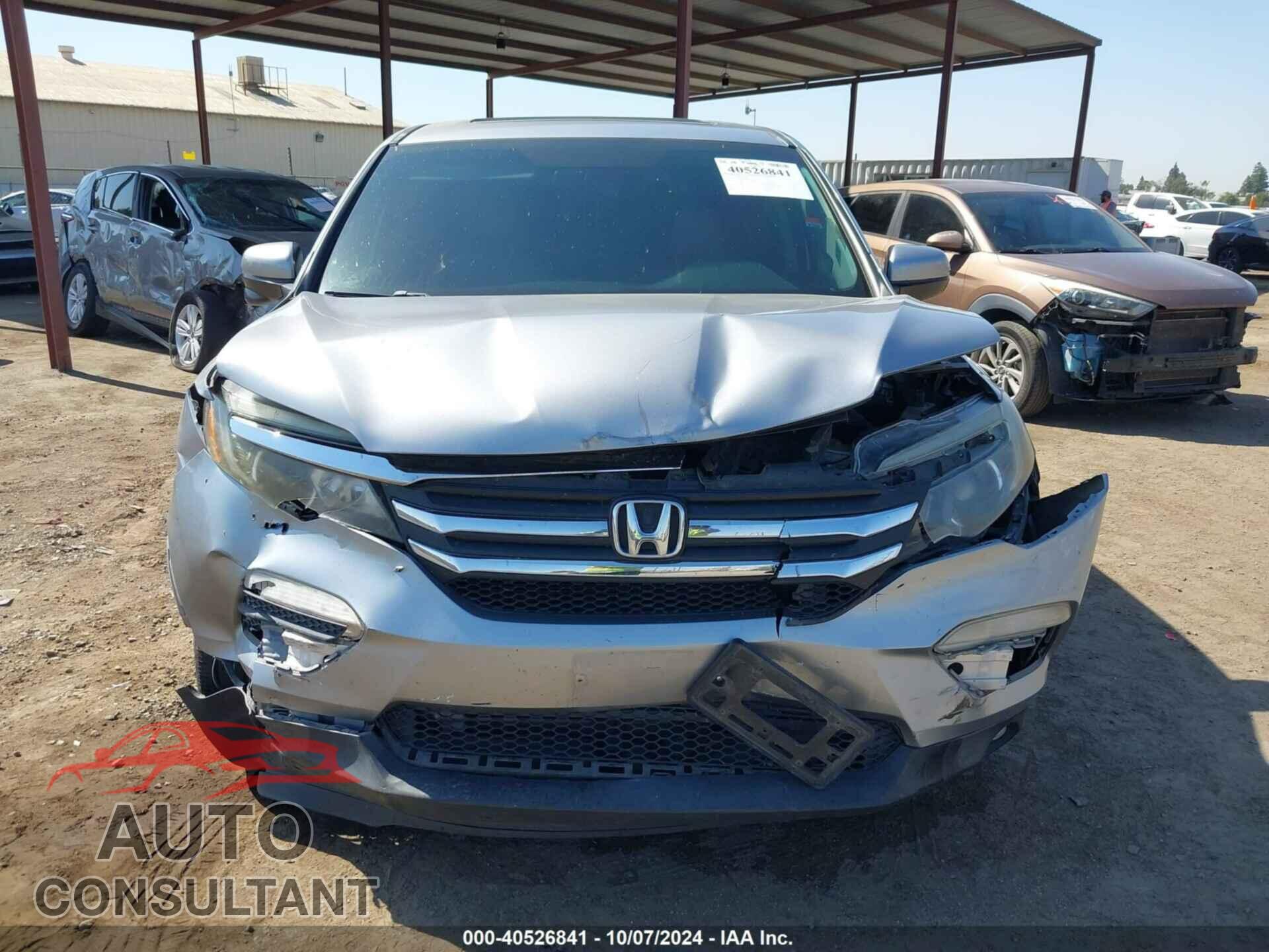 HONDA PILOT 2017 - 5FNYF6H59HB059100