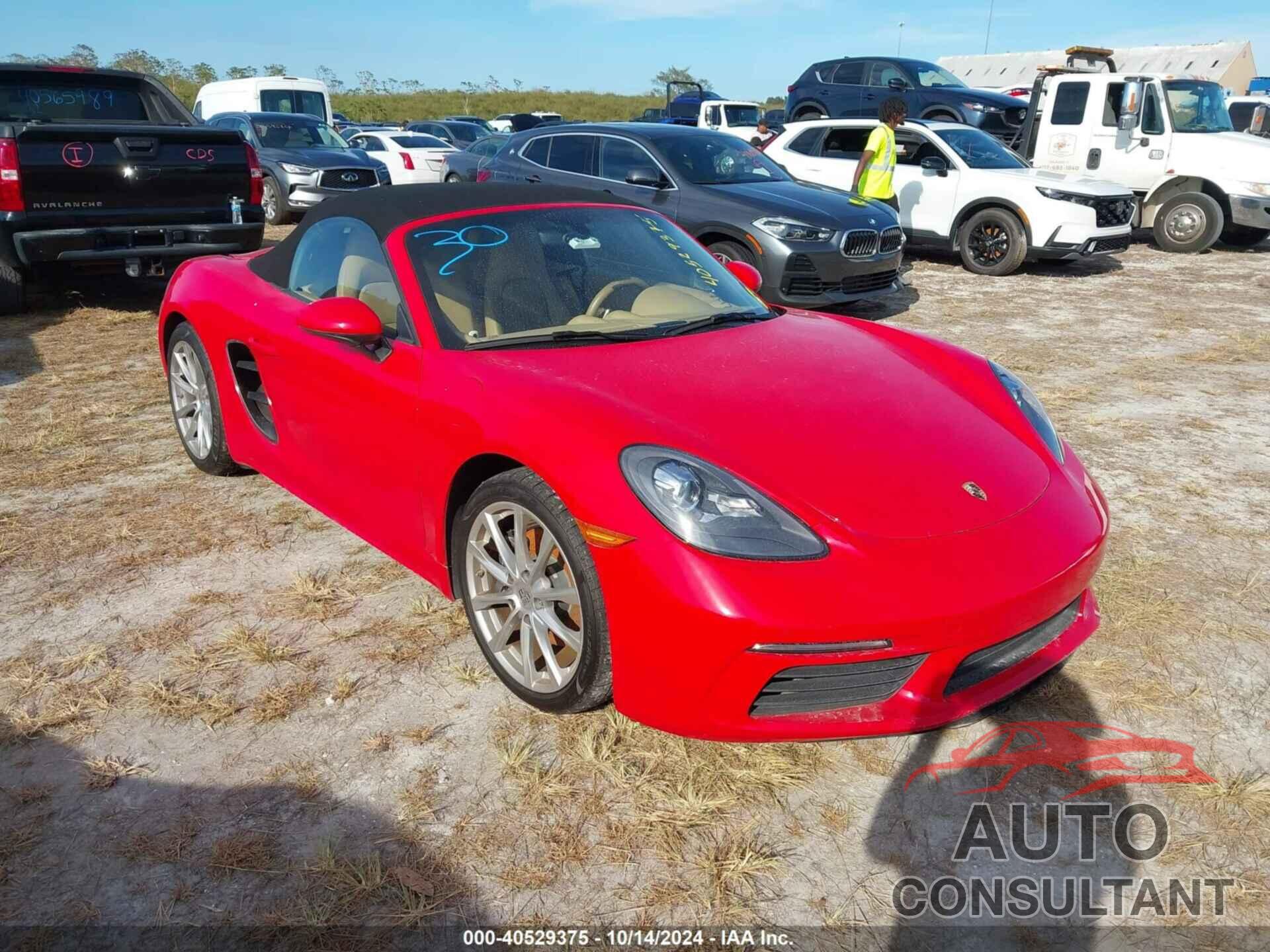 PORSCHE BOXSTER 2017 - WP0CA2A89HS220599