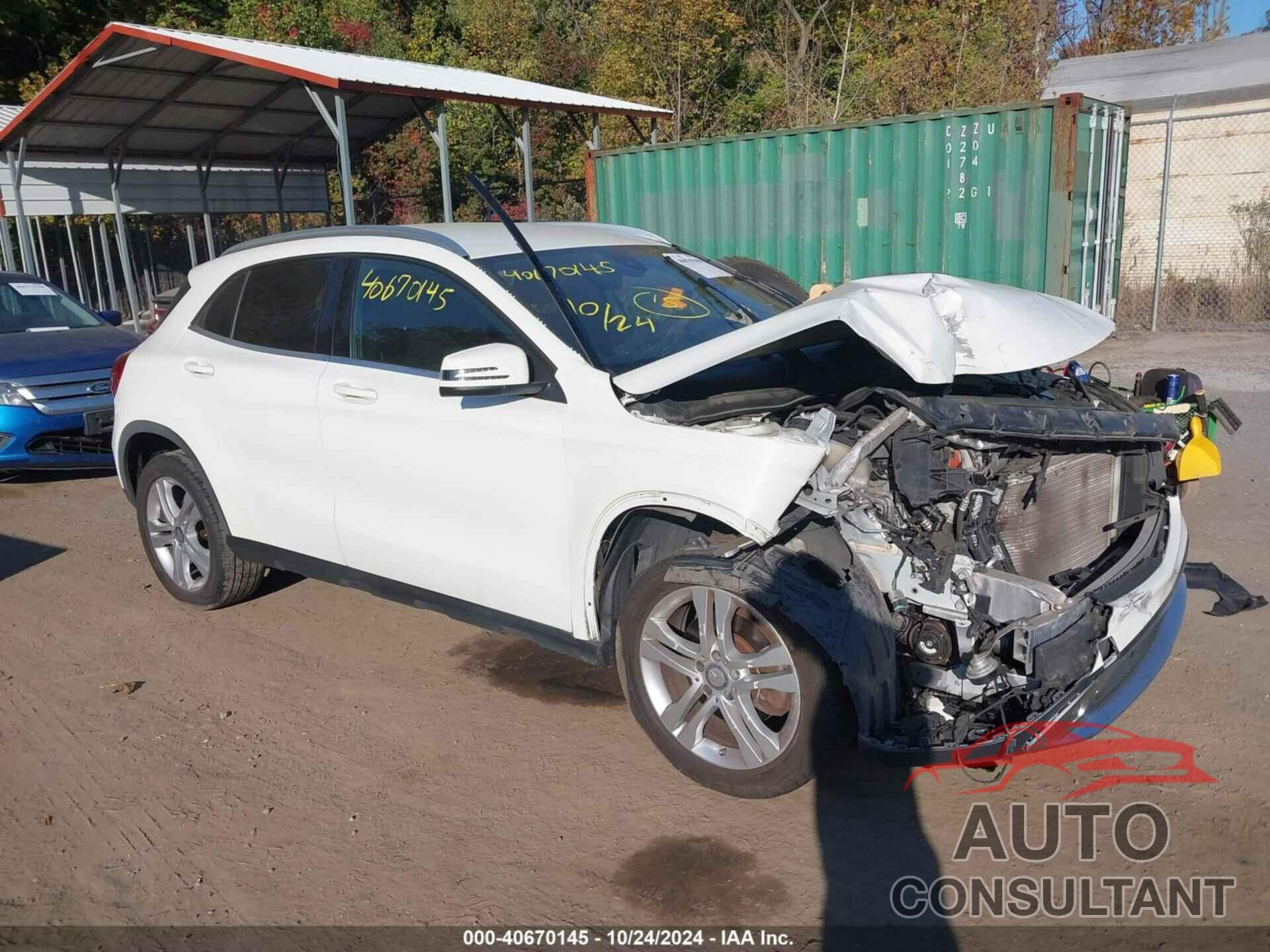 MERCEDES-BENZ GLA 250 2017 - WDCTG4GB3HJ303264