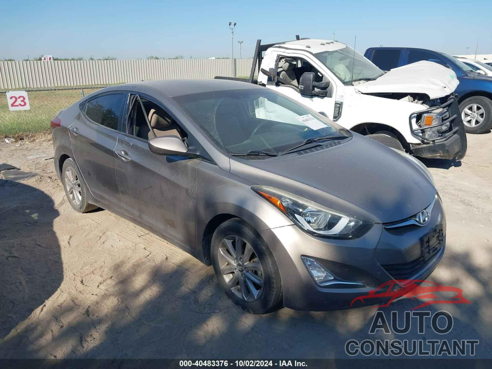 HYUNDAI ELANTRA 2016 - 5NPDH4AE4GH762594