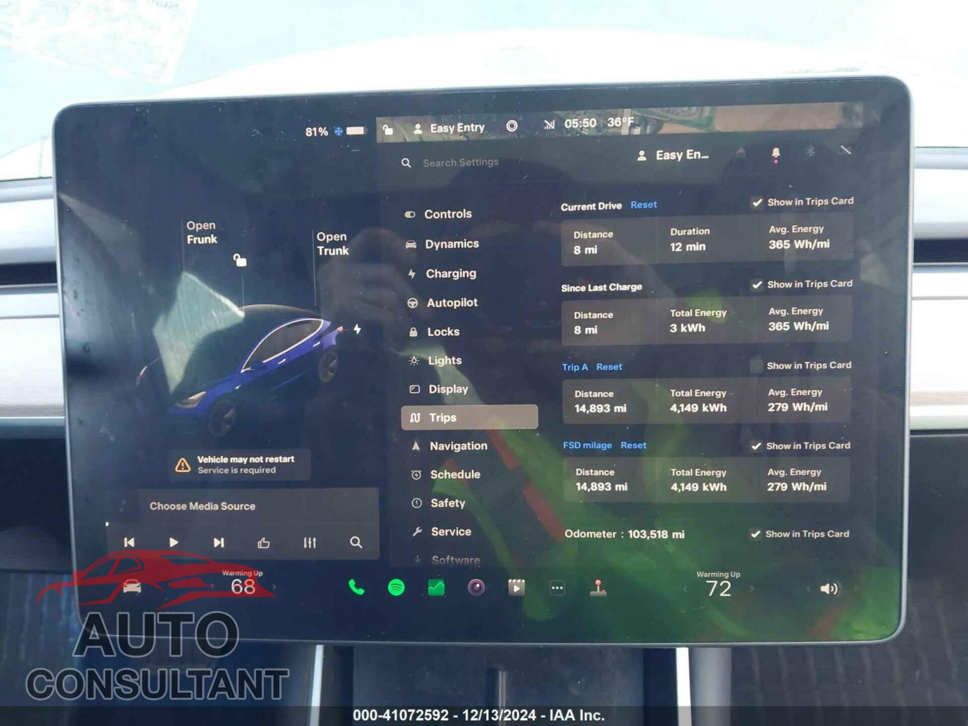 TESLA MODEL 3 2018 - 5YJ3E1EA5JF027056