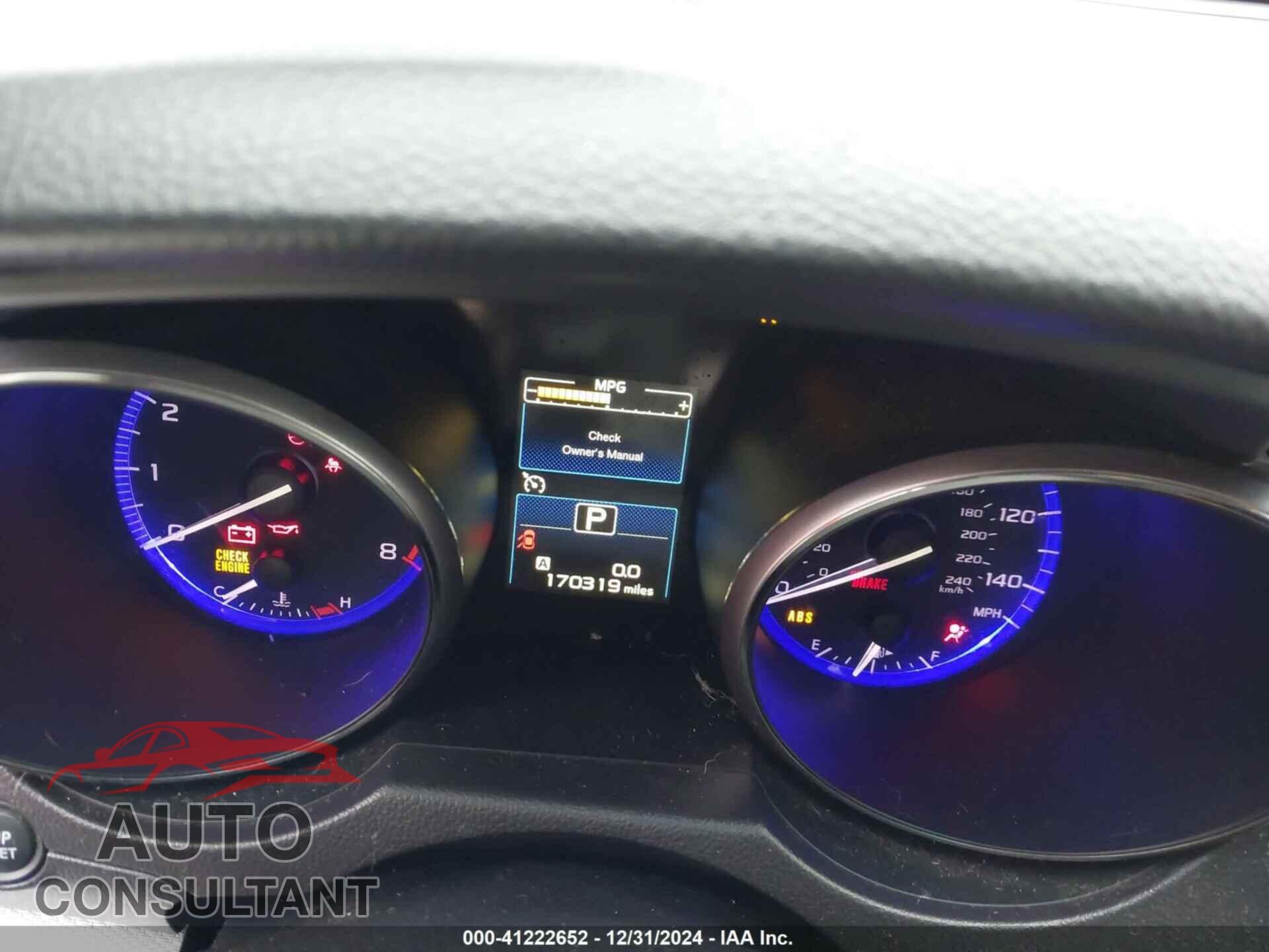 SUBARU OUTBACK 2015 - 4S4BSBCC2F3201227