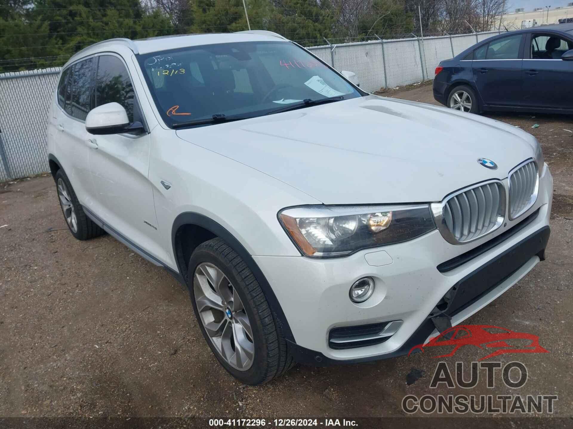 BMW X3 2017 - 5UXWX9C38H0W77839