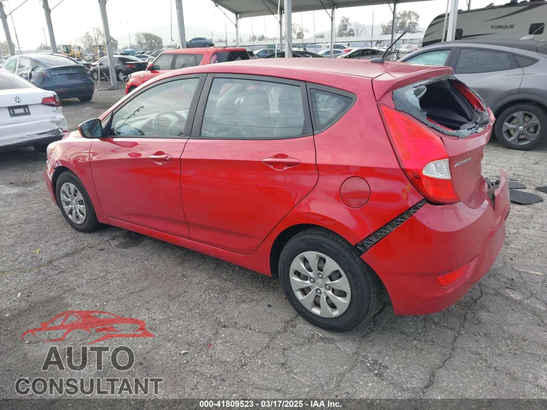 HYUNDAI ACCENT 2016 - KMHCT5AE3GU242579