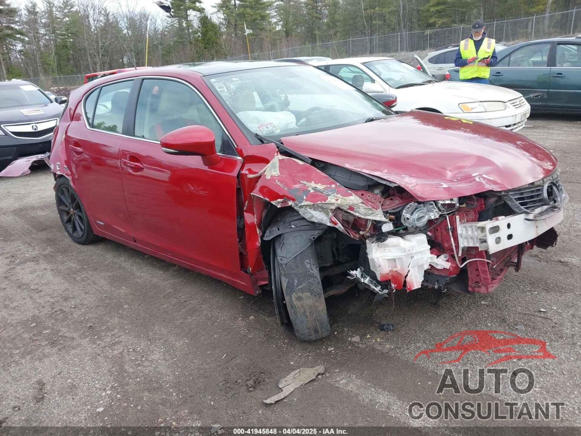 LEXUS CT 200H 2012 - JTHKD5BH3C2117141
