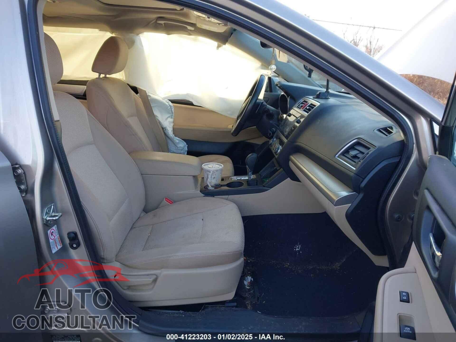 SUBARU OUTBACK 2016 - 4S4BSAHC9G3243611