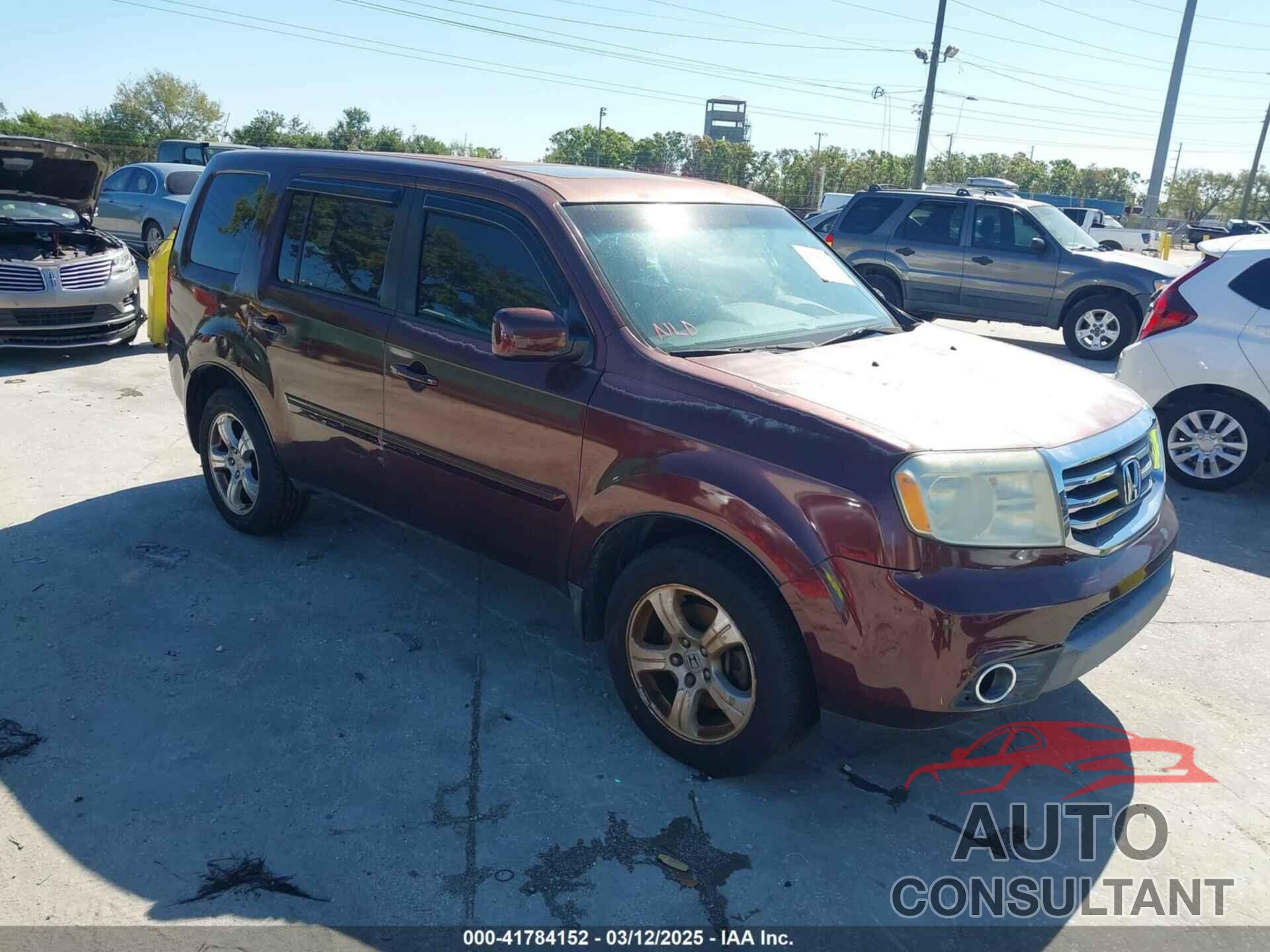 HONDA PILOT 2013 - 5FNYF3H52DB028070
