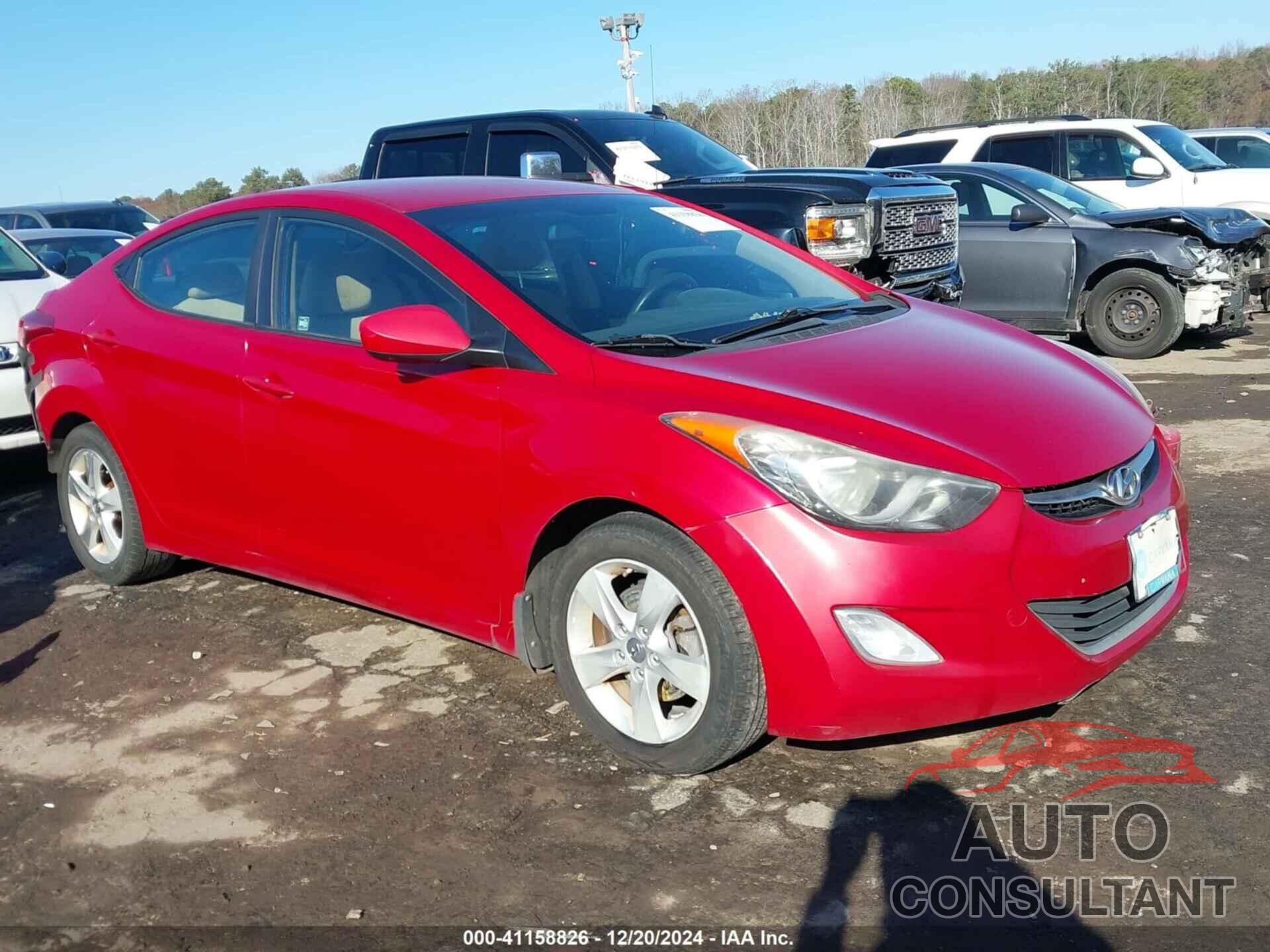 HYUNDAI ELANTRA 2013 - KMHDH4AE3DU977591