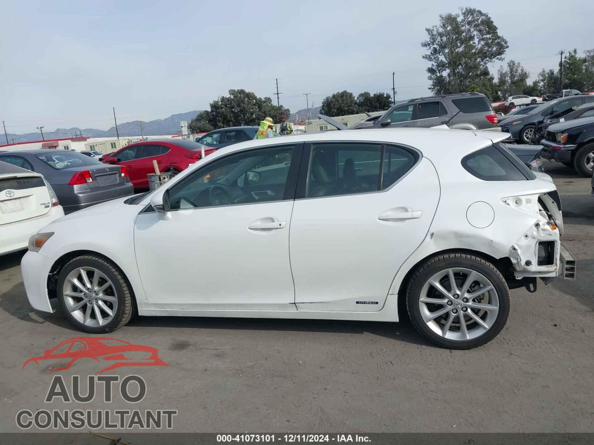 LEXUS CT 200H 2012 - JTHKD5BH6C2054357