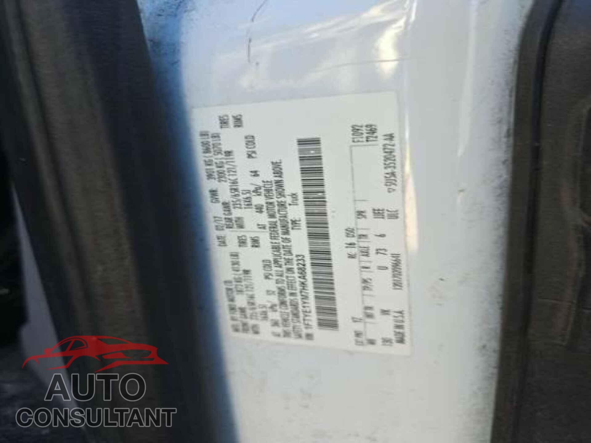 FORD TRANSIT 2017 - 1FTYE1YM7HKA68233