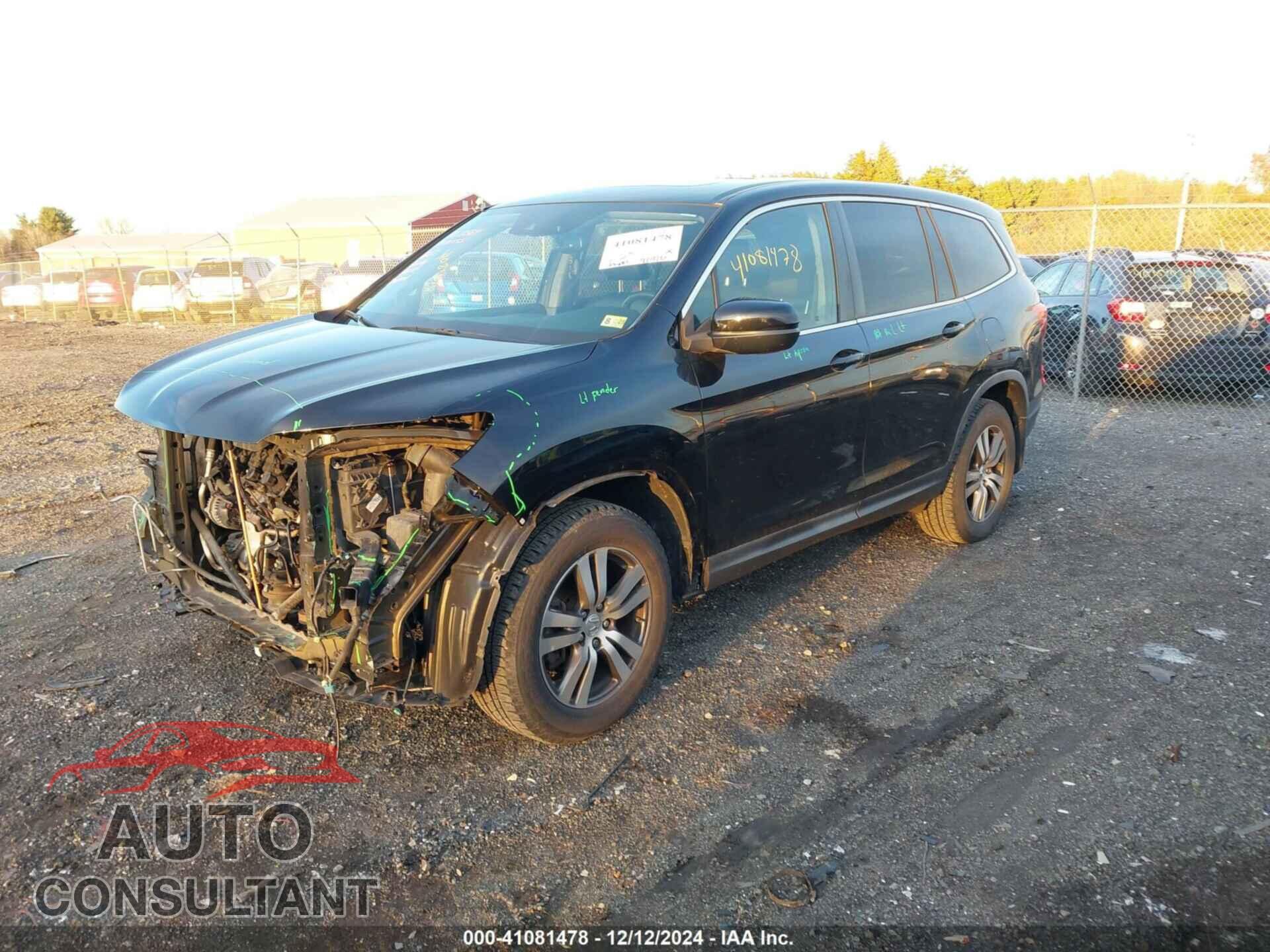 HONDA PILOT 2017 - 5FNYF6H60HB026835