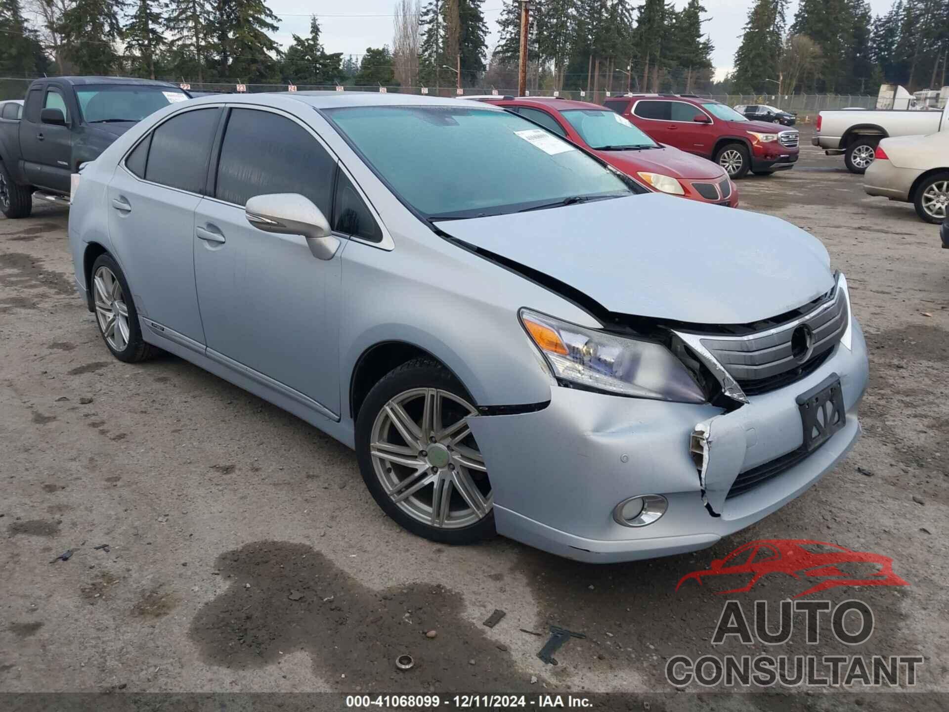 LEXUS HS 250H 2010 - JTHBB1BA4A2026491