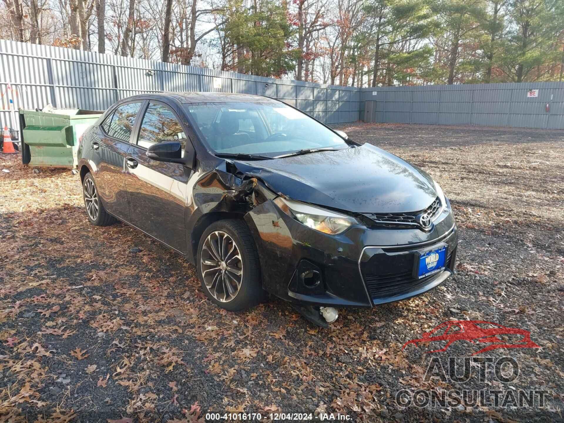 TOYOTA COROLLA 2016 - 2T1BURHE1GC610197