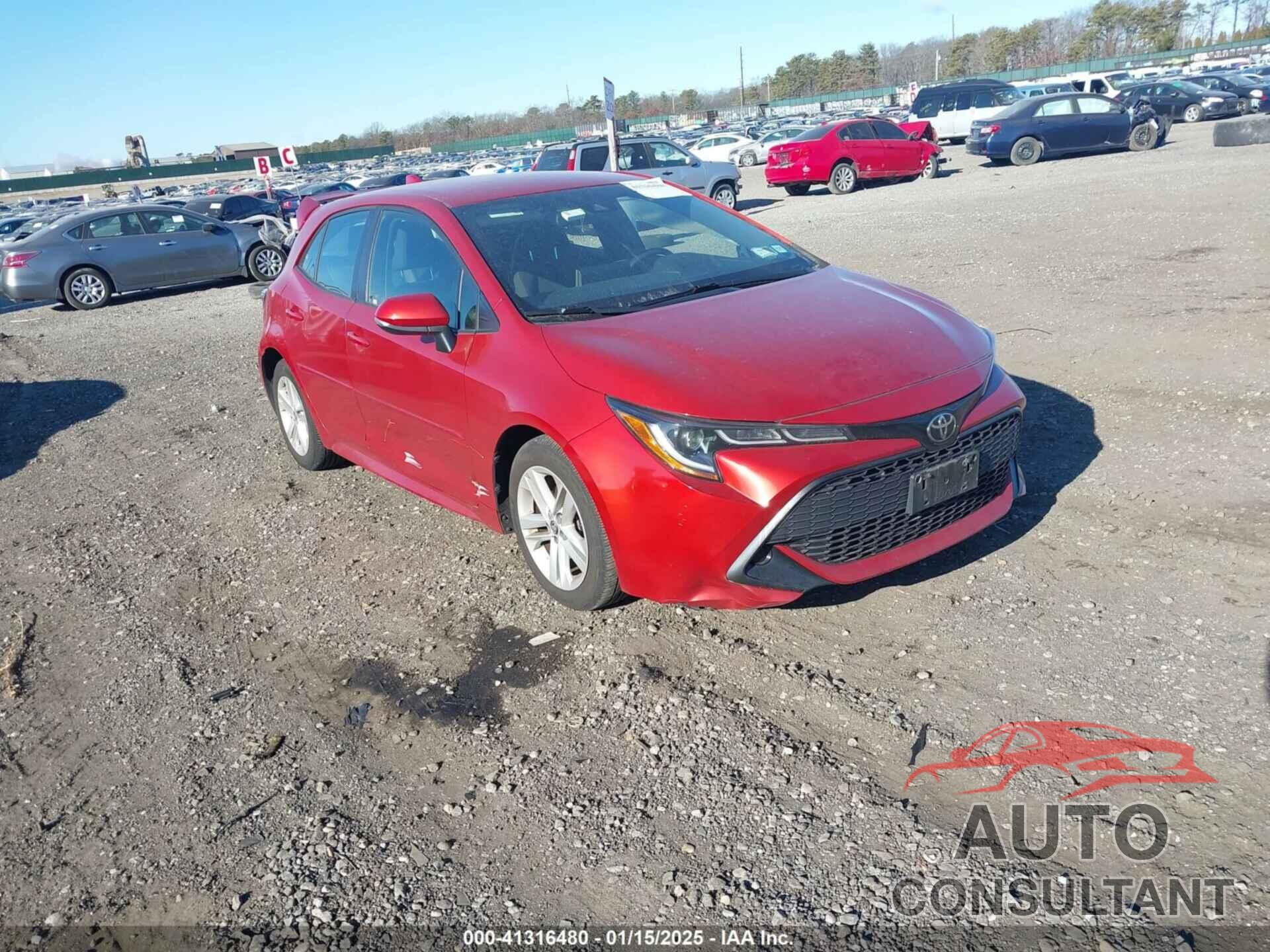 TOYOTA COROLLA 2019 - JTNK4RBE7K3016381