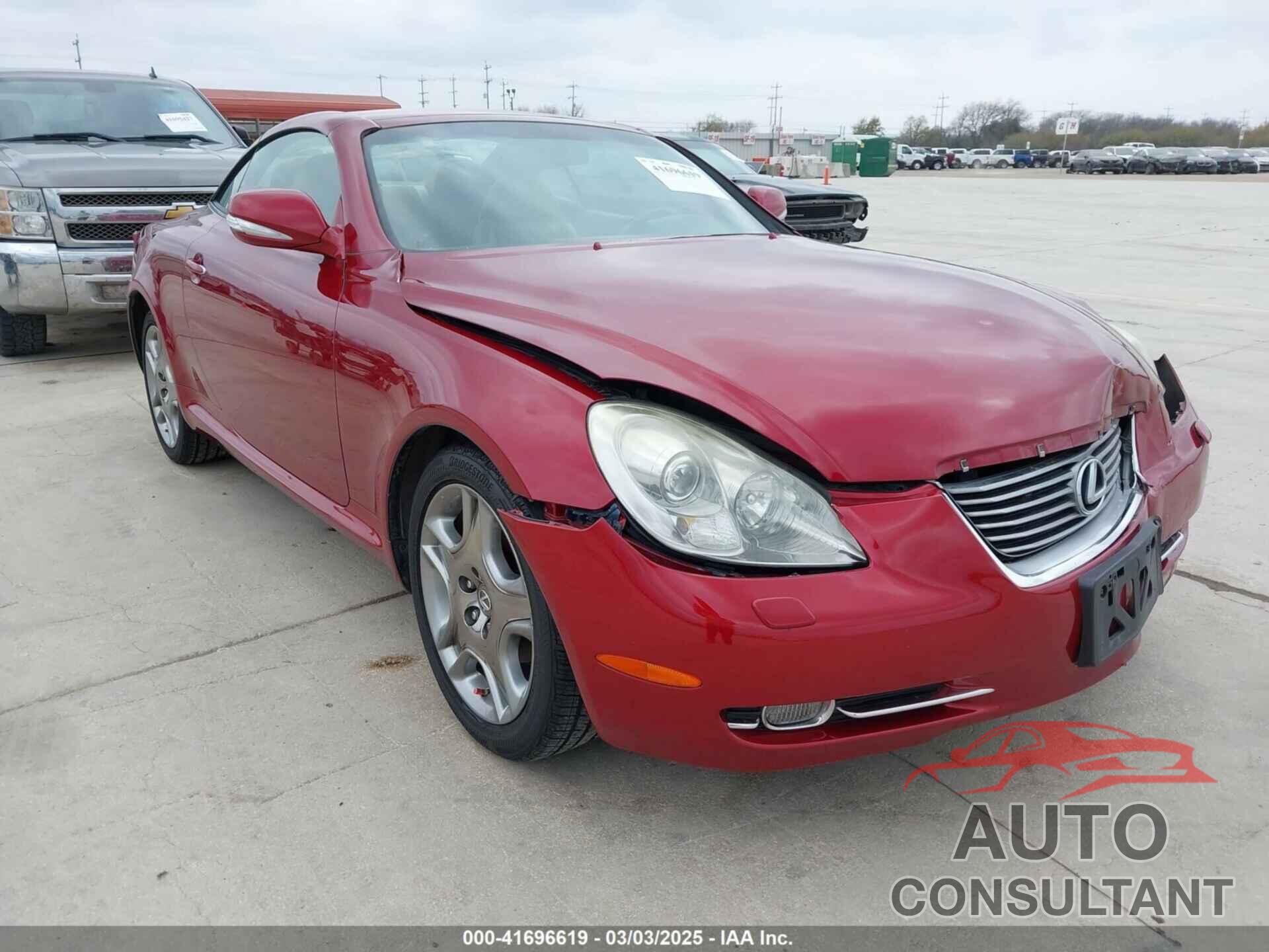 LEXUS SC 430 2009 - JTHFN45Y299020940