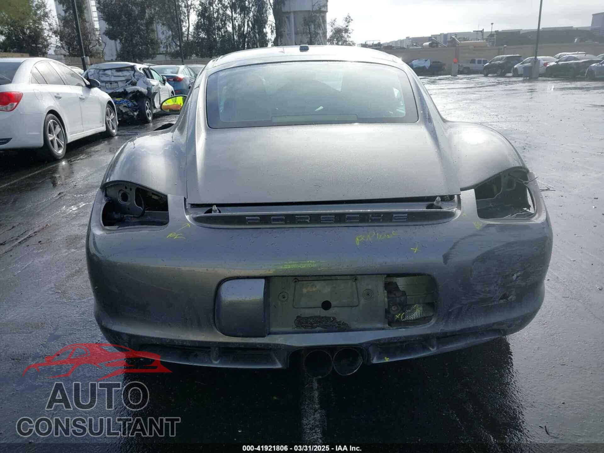 PORSCHE CAYMAN 2012 - WP0AA2A88CS760106