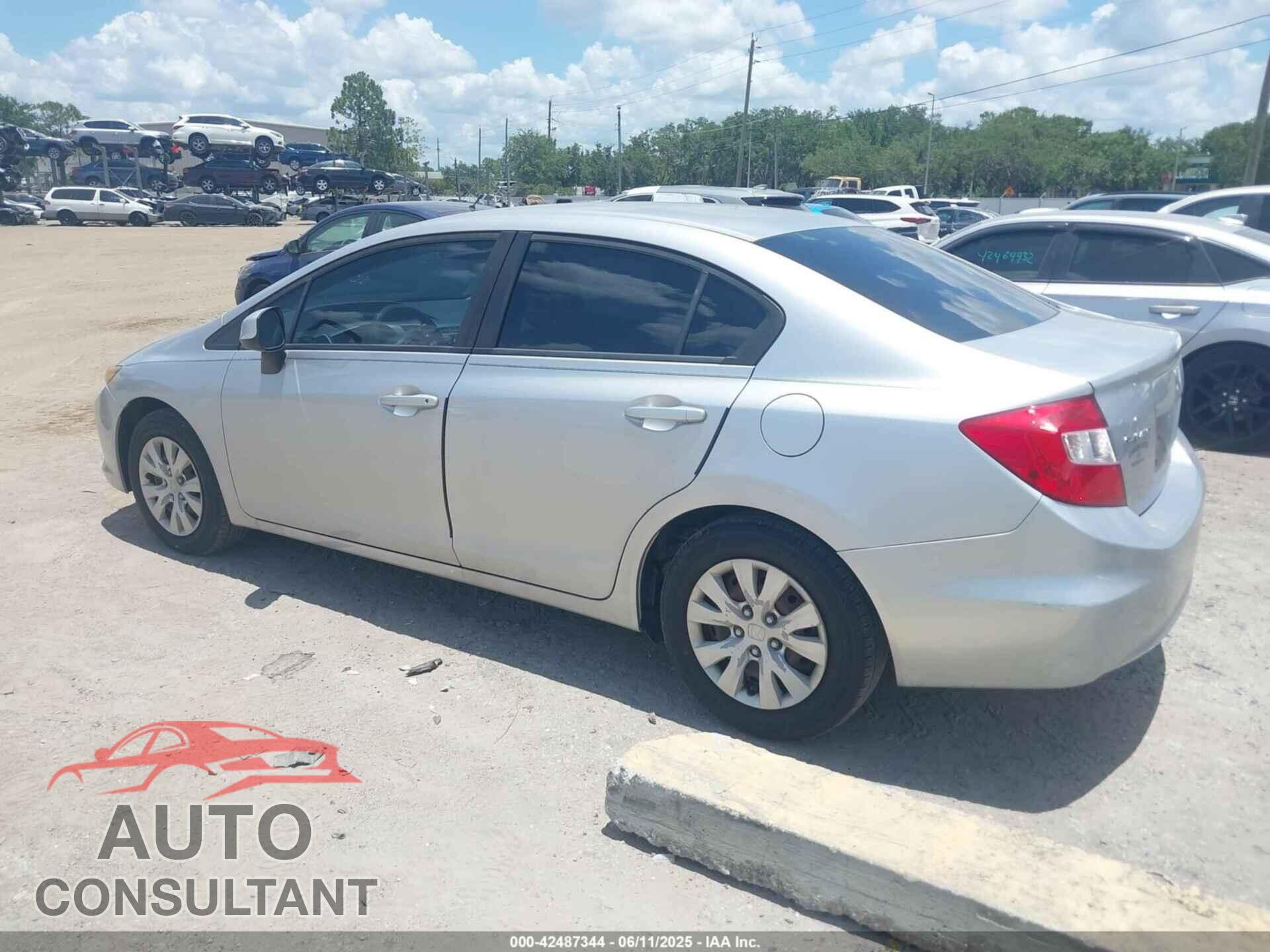 HONDA CIVIC 2012 - 19XFB2F57CE017652