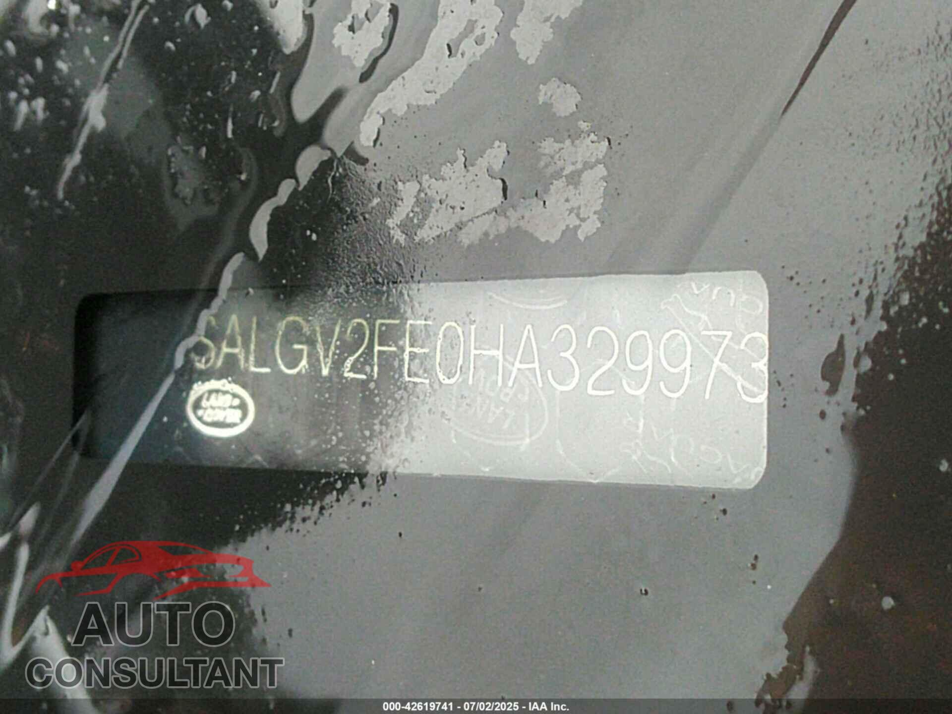 LAND ROVER RANGE ROVER 2017 - SALGV2FE0HA329973