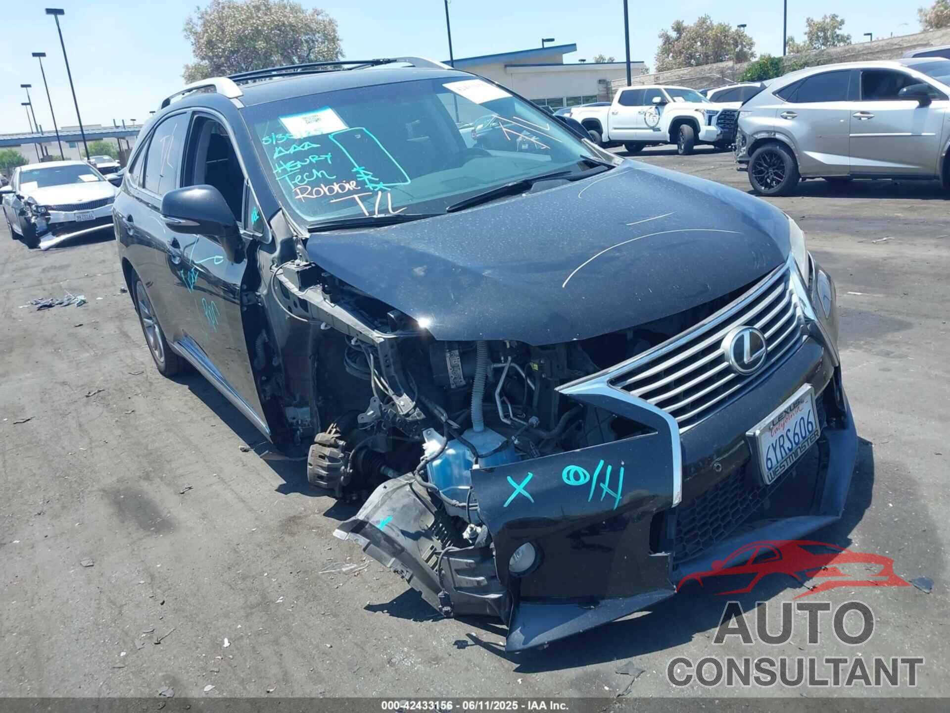 LEXUS RX 350 2013 - JTJZK1BA8D2416821