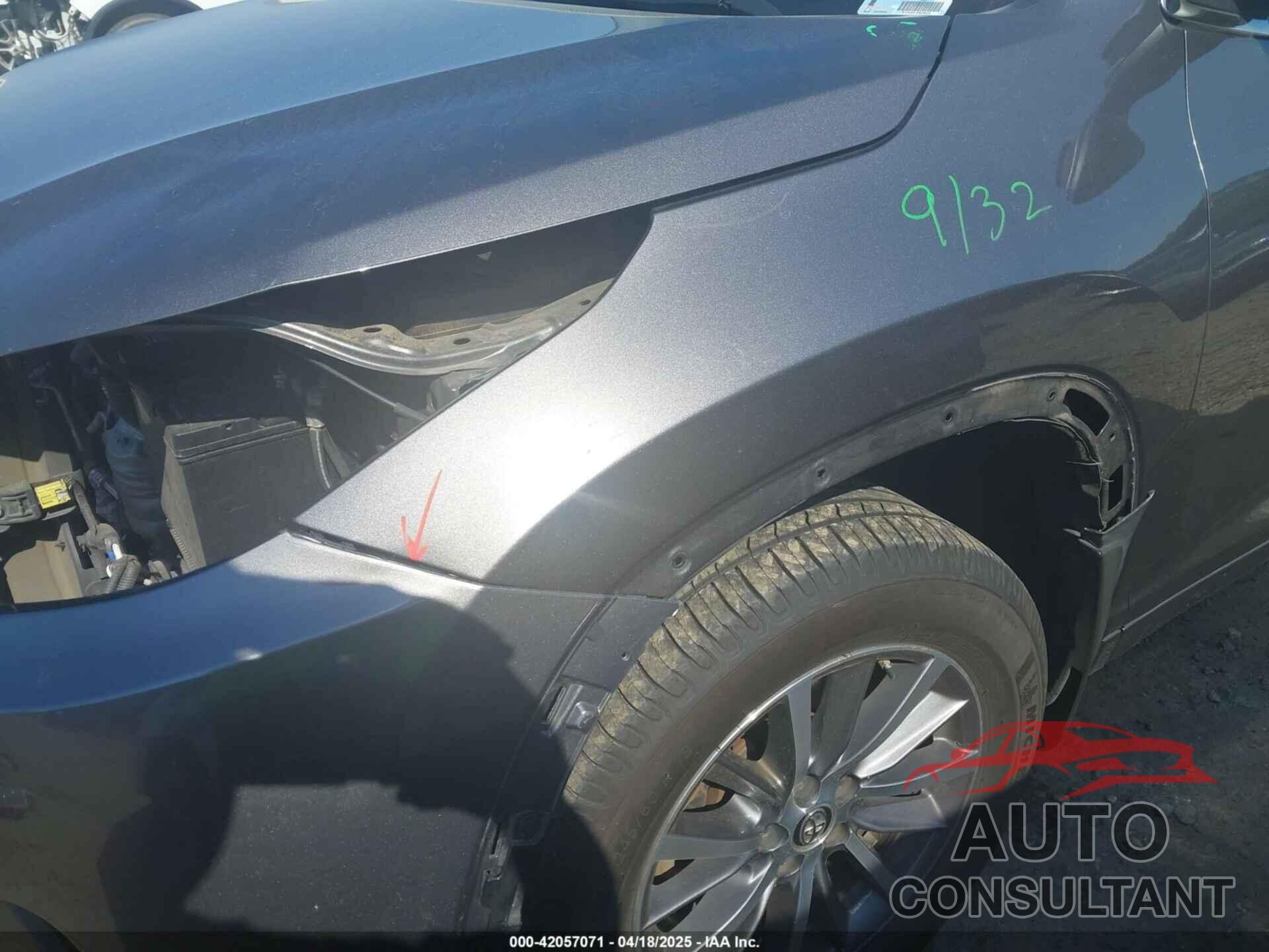 TOYOTA HIGHLANDER 2017 - 5TDKZRFHXHS523583