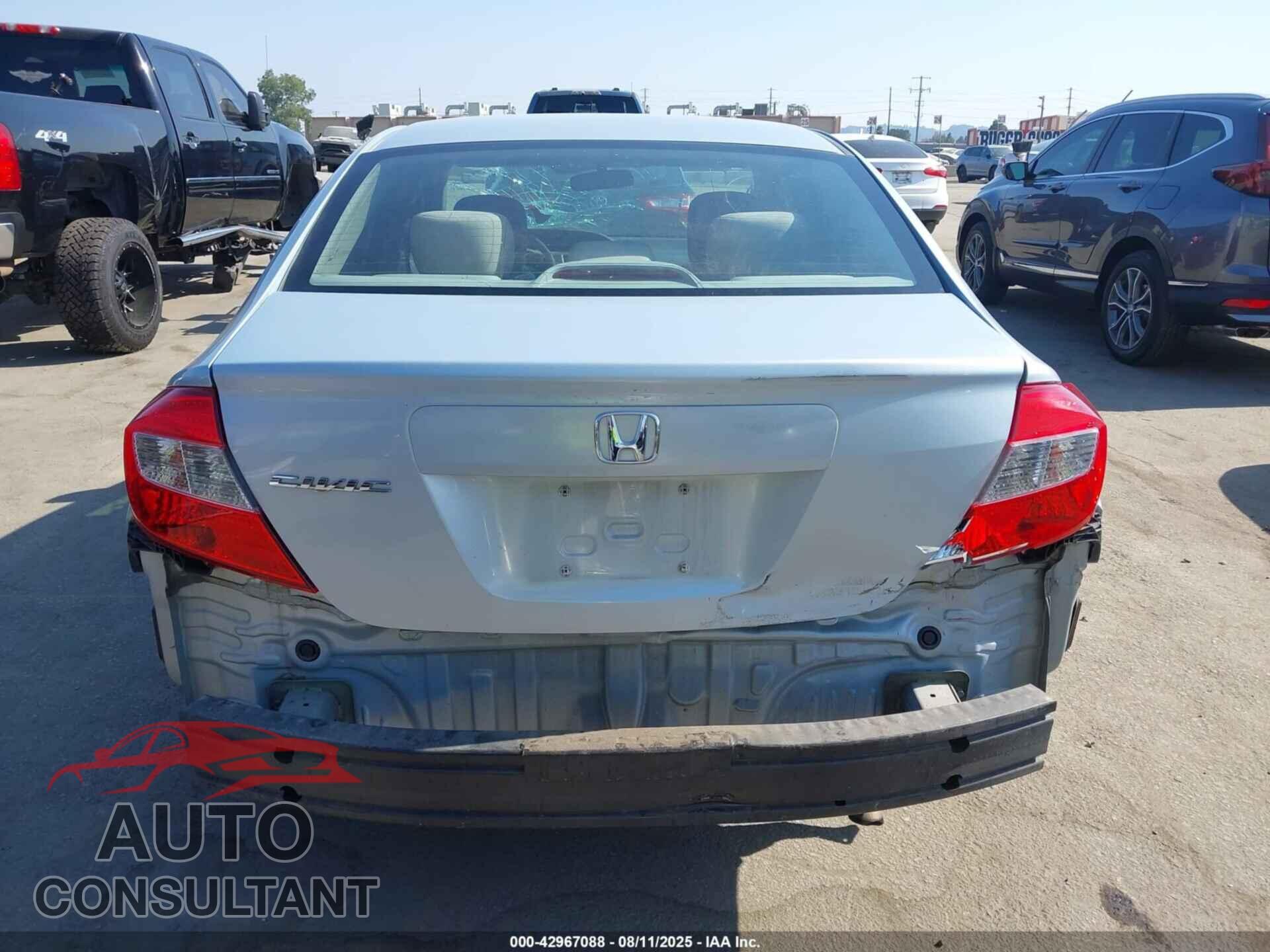 HONDA CIVIC 2012 - 19XFB2F85CE343895