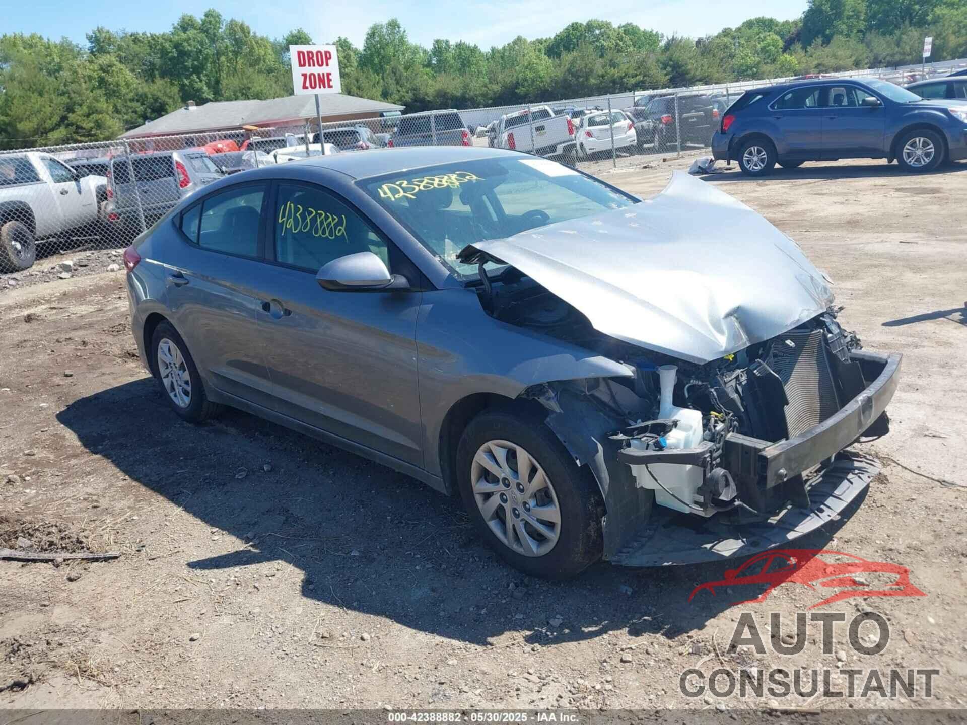 HYUNDAI ELANTRA 2017 - KMHD74LF7HU115540