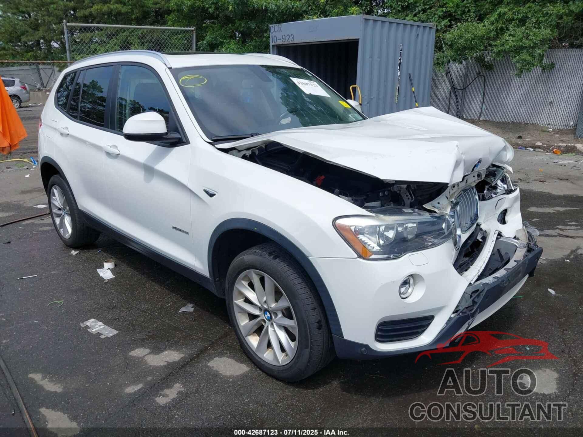 BMW X3 2017 - 5UXWX9C30H0W80167