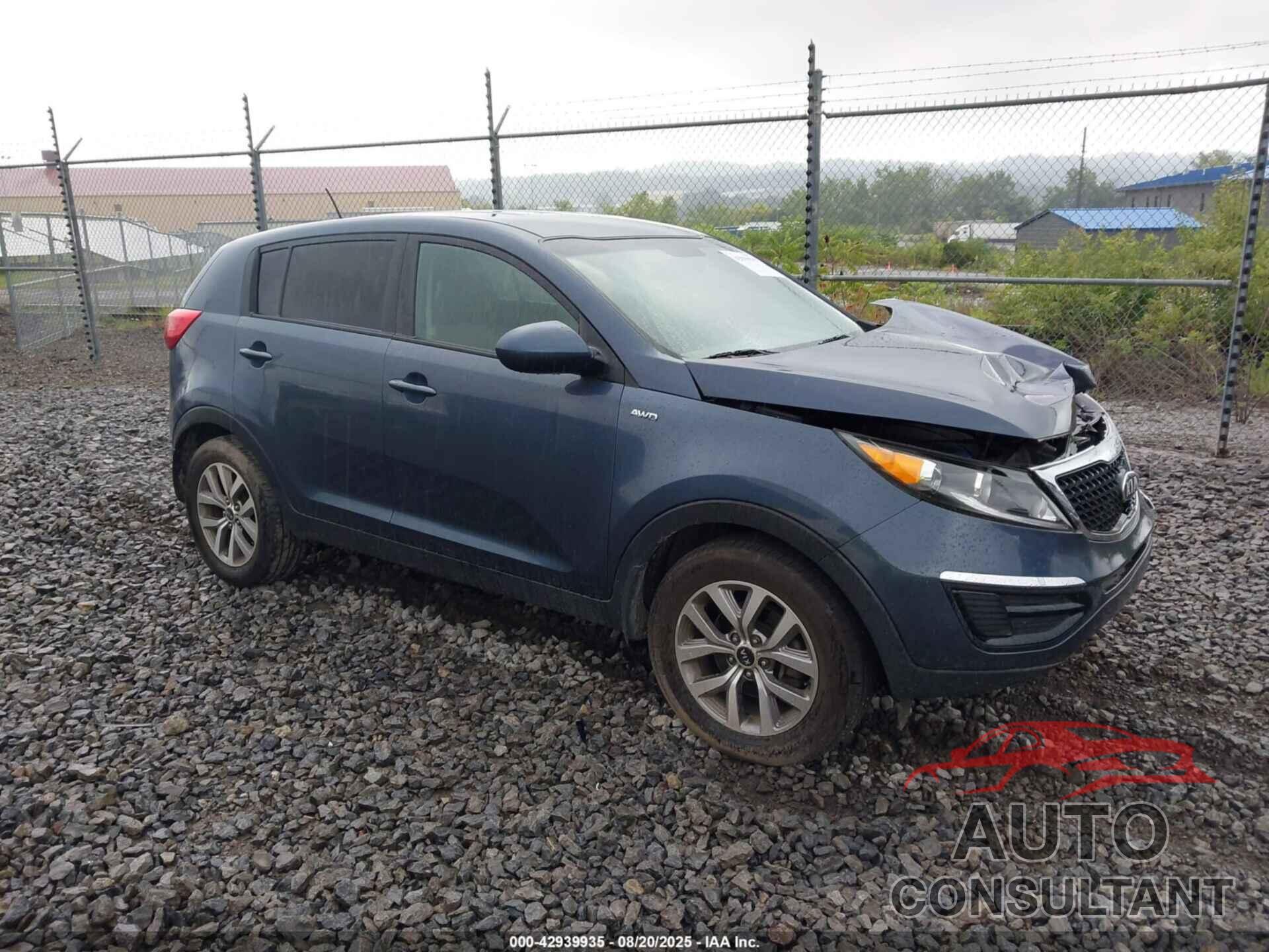 KIA SPORTAGE 2016 - KNDPBCAC5G7862988