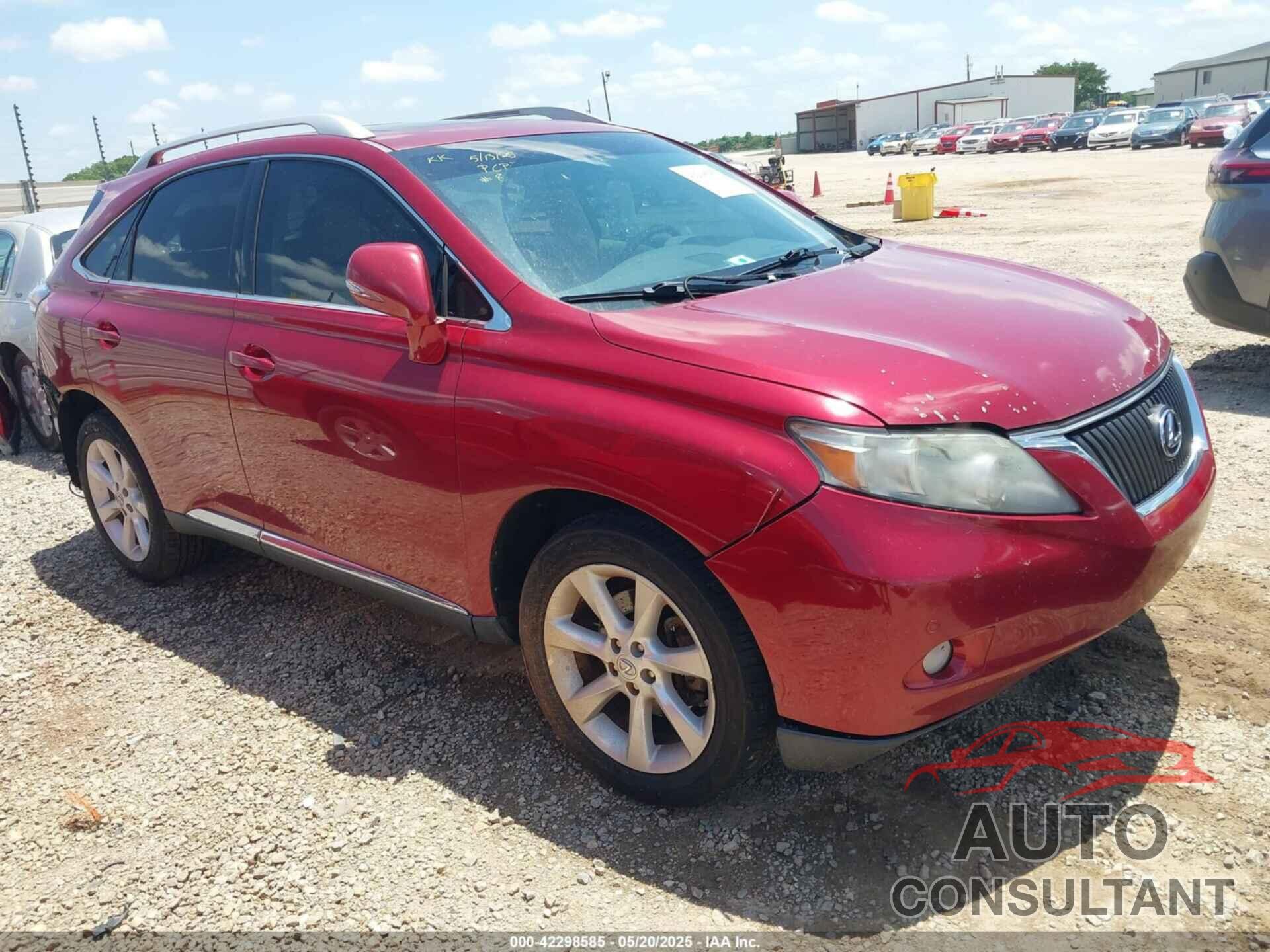 LEXUS RX 350 2011 - 2T2ZK1BA8BC056656