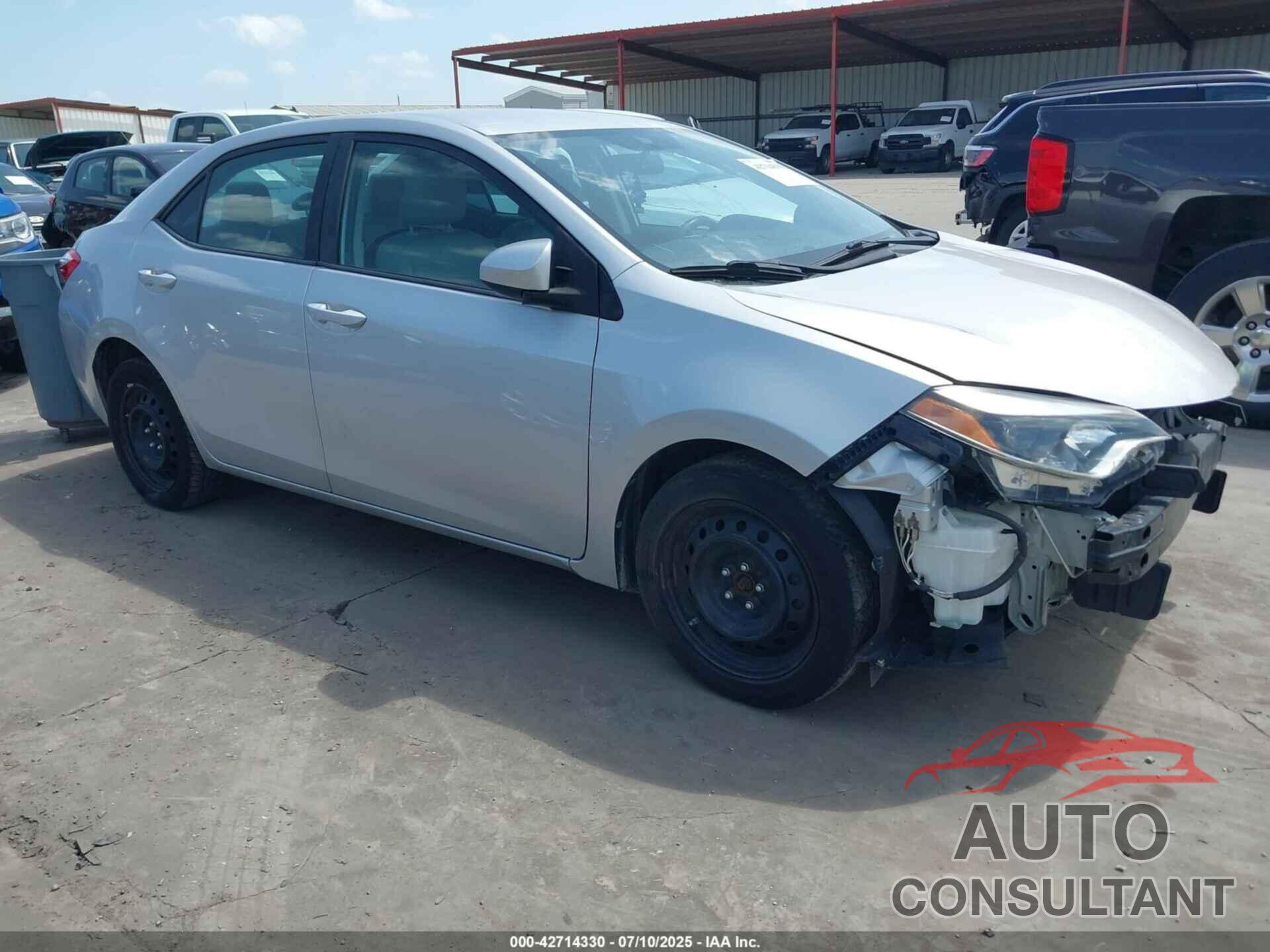 TOYOTA COROLLA 2016 - 2T1BURHE7GC524263