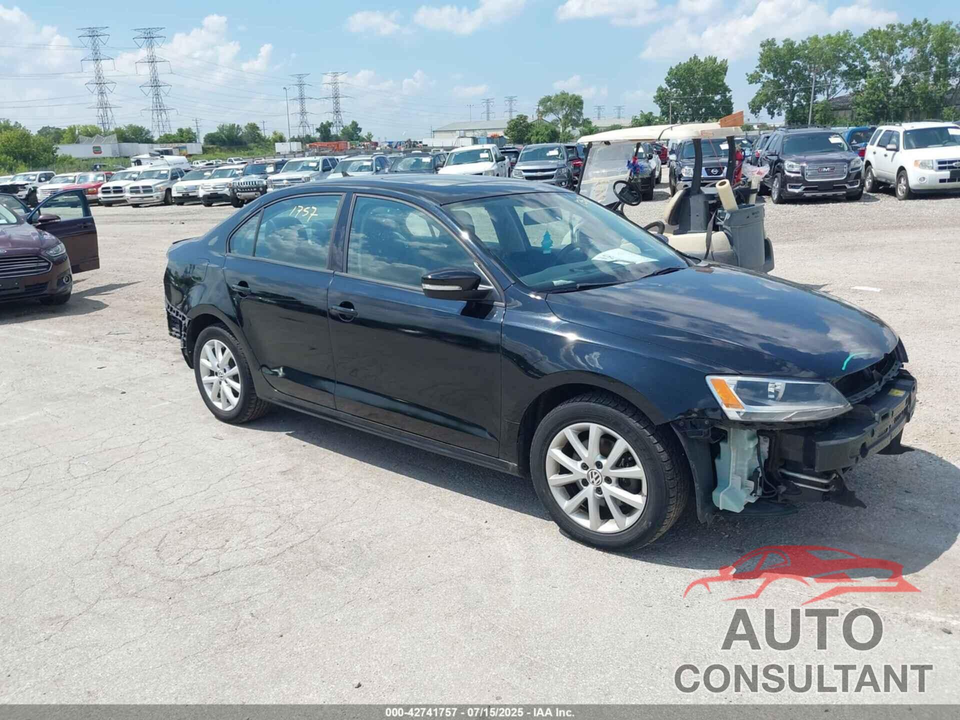 VOLKSWAGEN JETTA 2012 - 3VWDX7AJ9CM416012