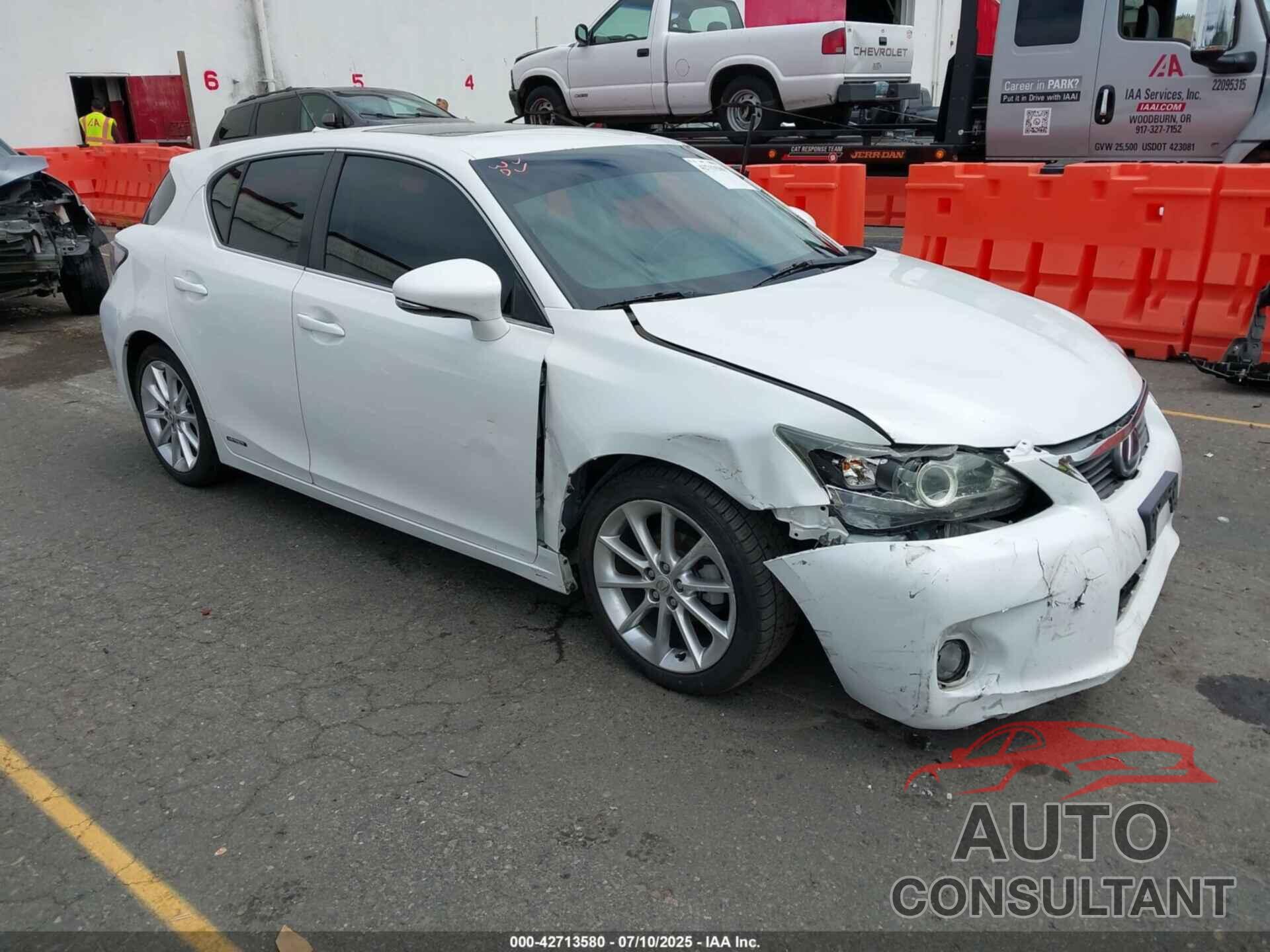 LEXUS CT 200H 2012 - JTHKD5BH1C2060096