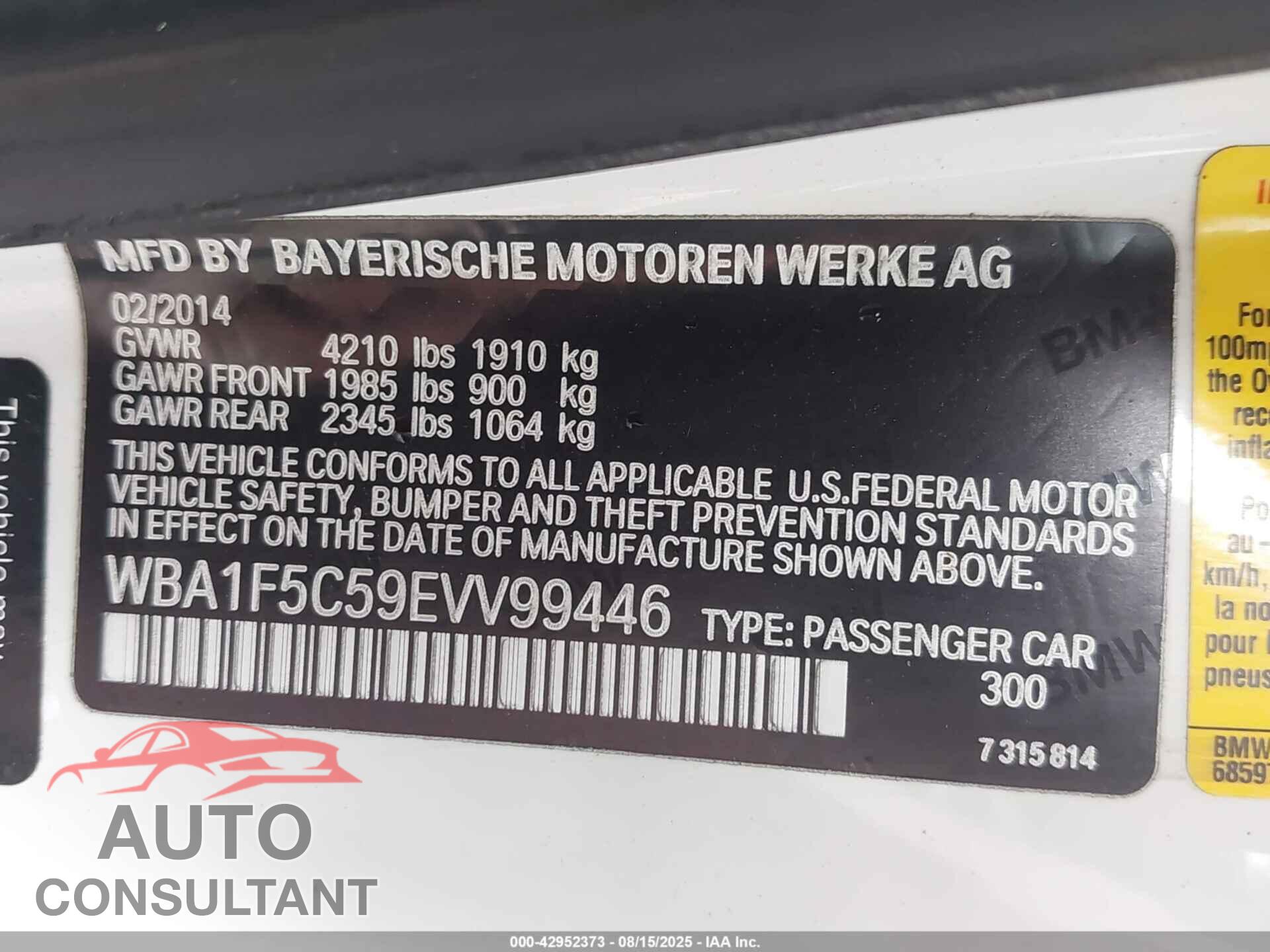 BMW 228I 2014 - WBA1F5C59EVV99446