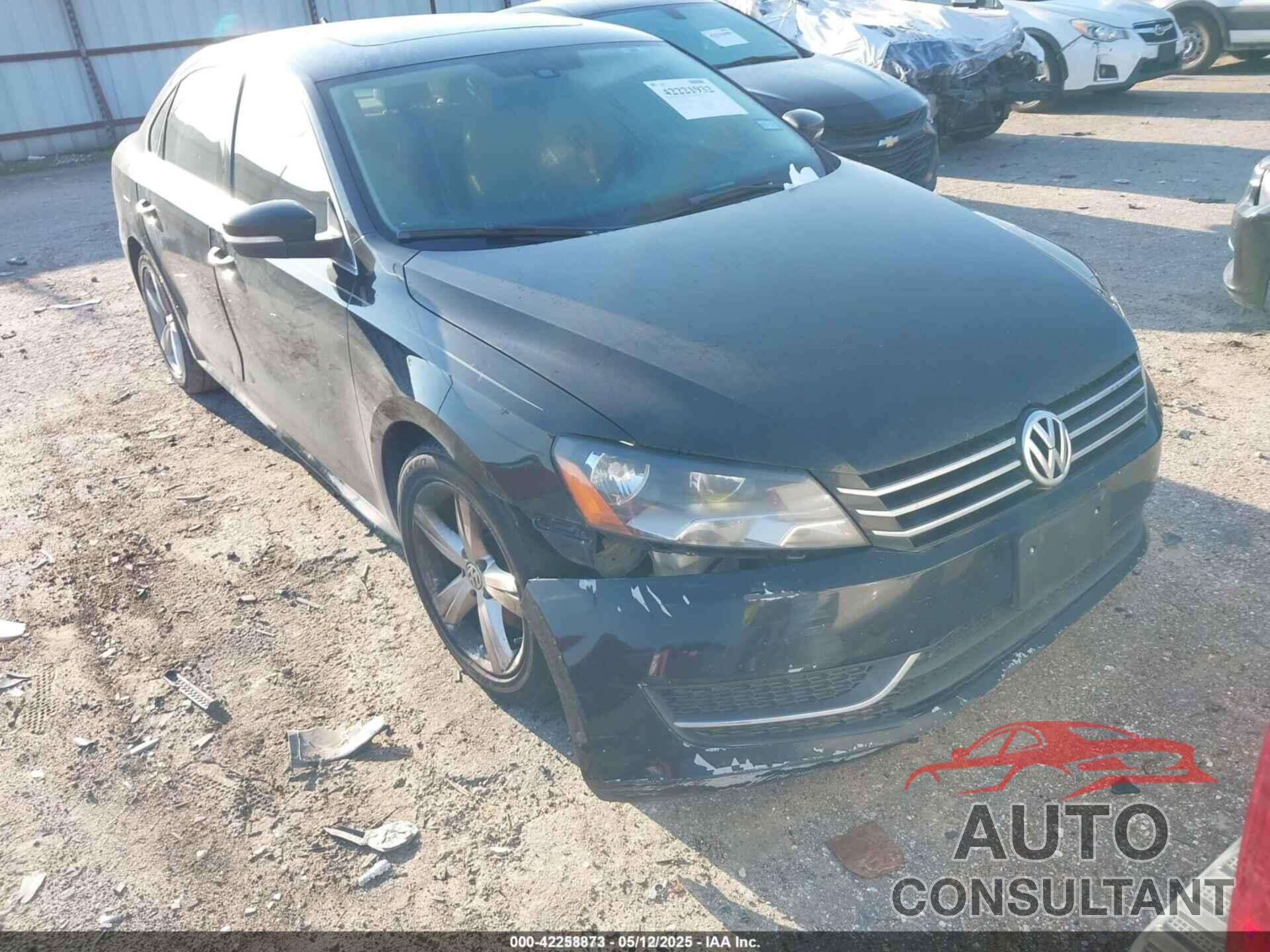 VOLKSWAGEN PASSAT 2013 - 1VWBH7A3XDC117685