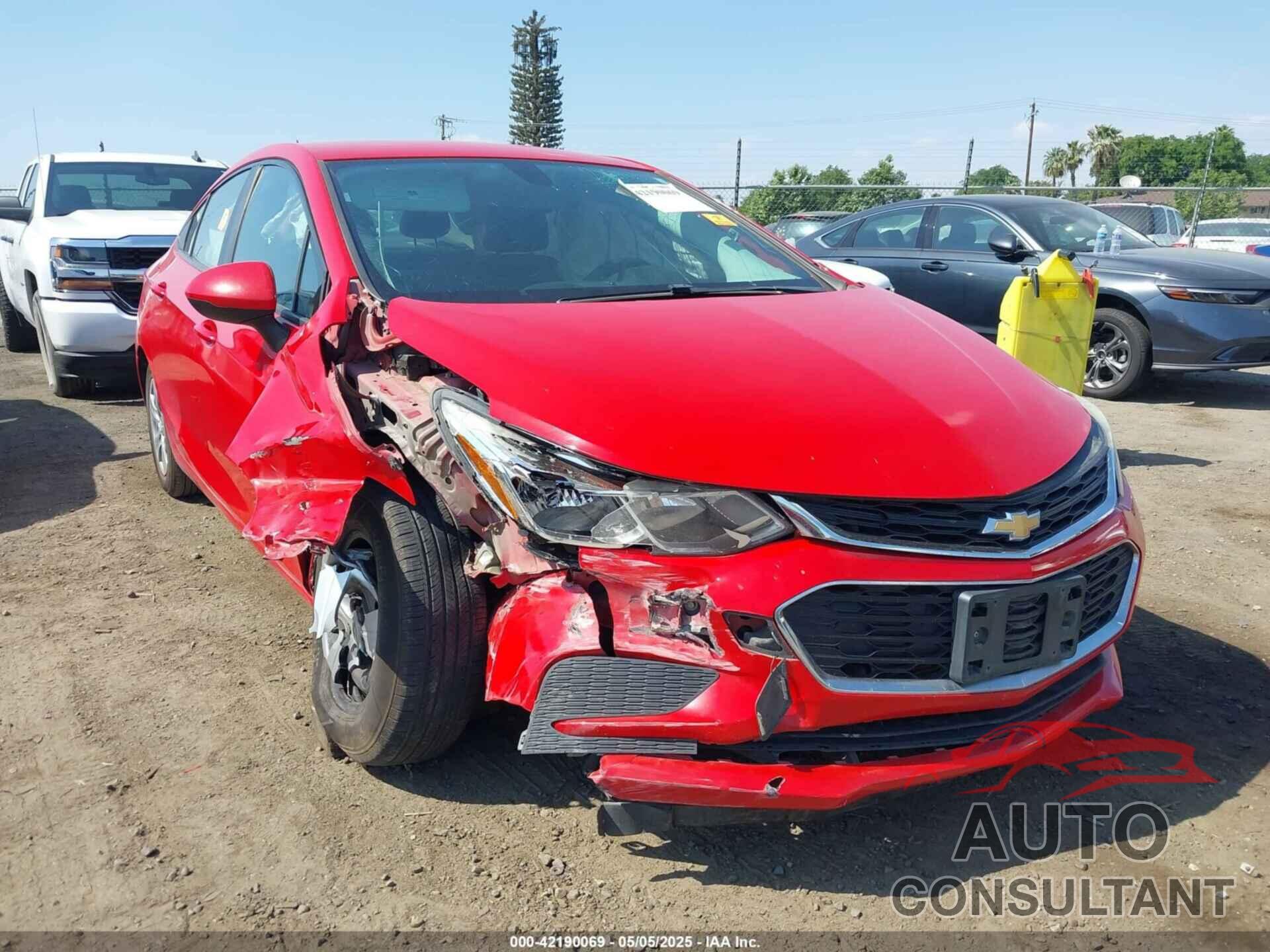 CHEVROLET CRUZE 2016 - 1G1BC5SM3G7260304