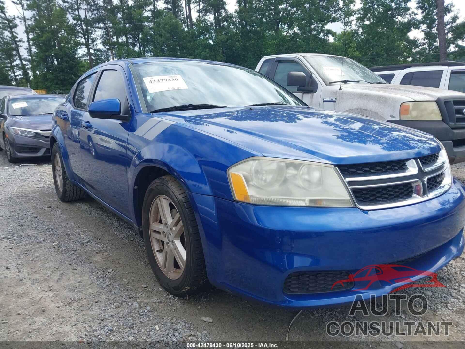 DODGE AVENGER 2012 - 1C3CDZCB4CN313549