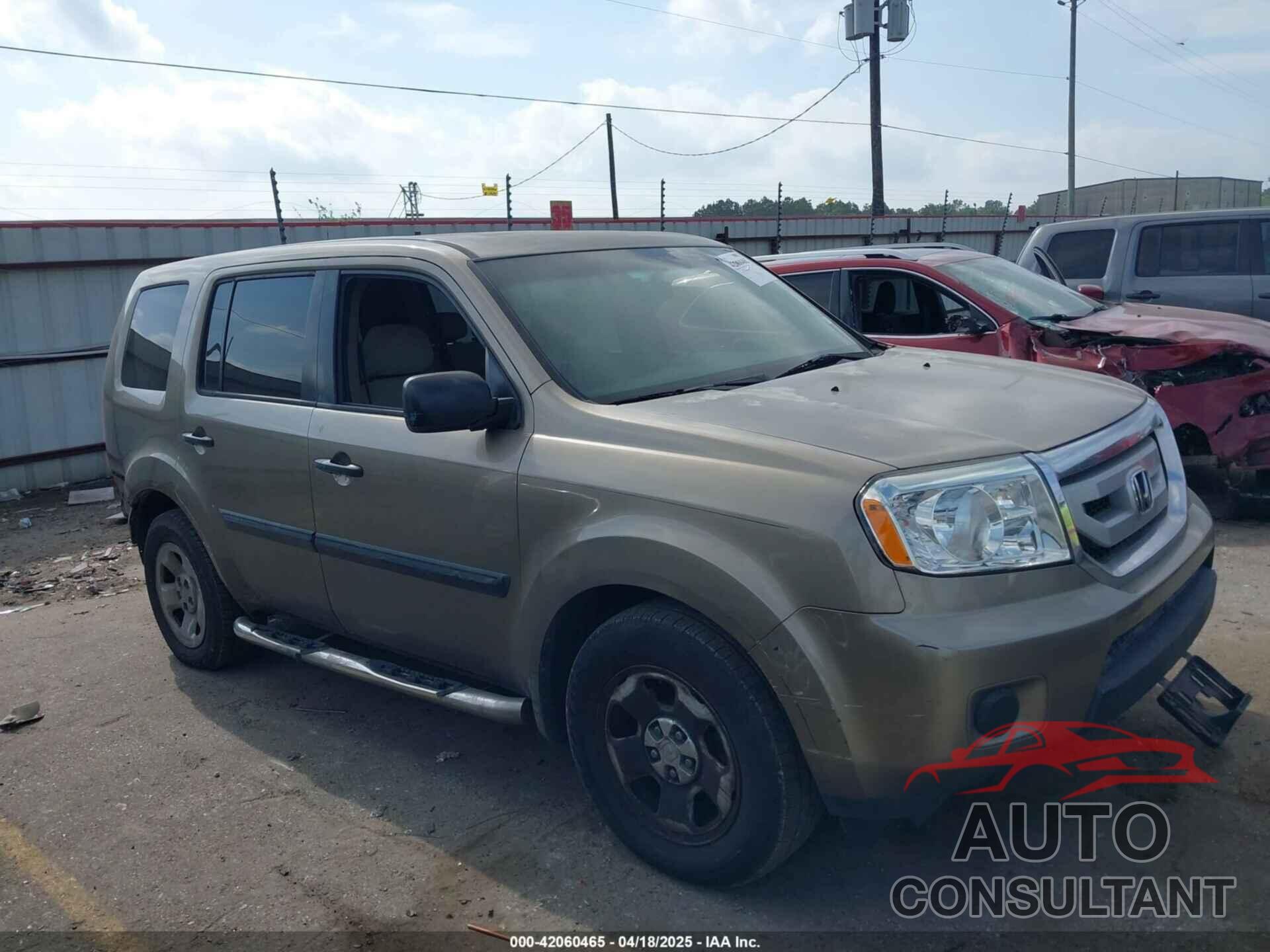 HONDA PILOT 2011 - 5FNYF3H24BB006087