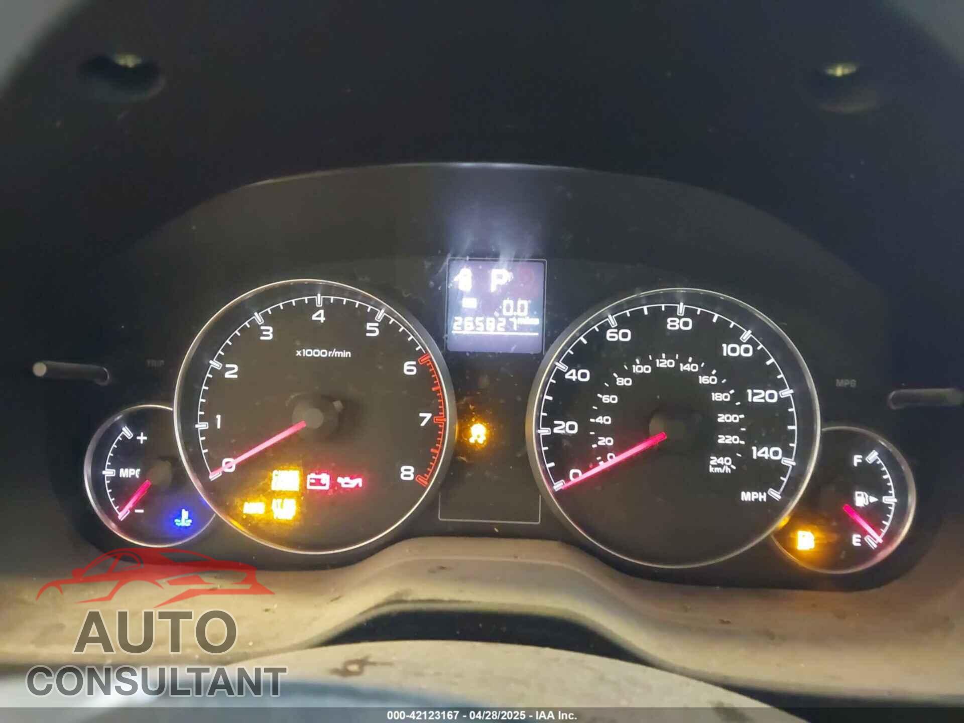 SUBARU OUTBACK 2013 - 4S4BRCCC5D3247066