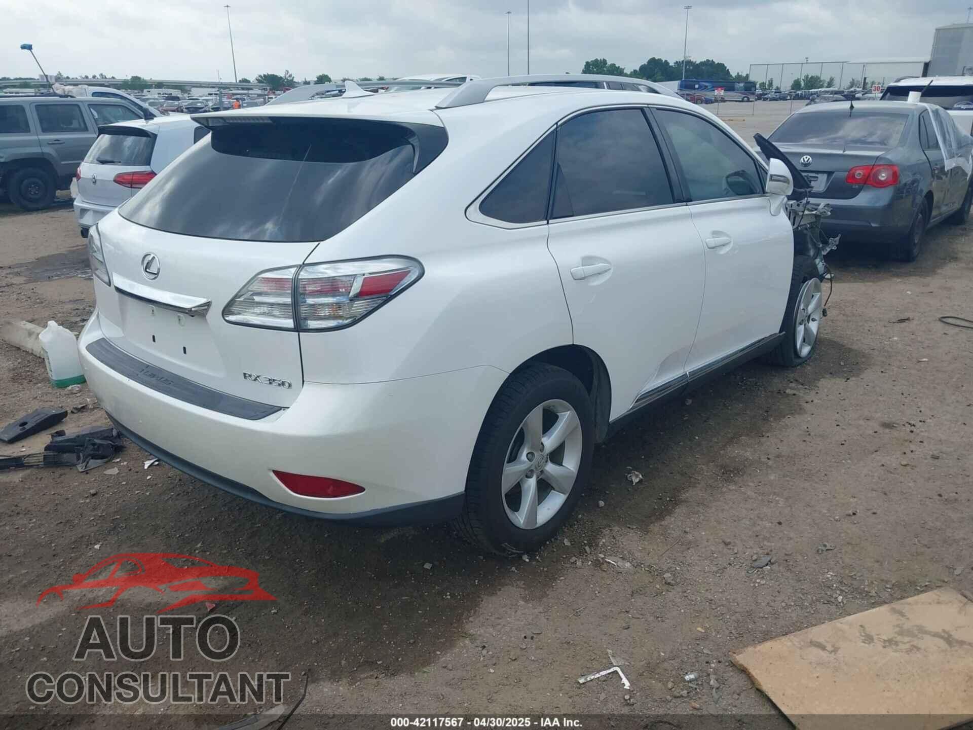 LEXUS RX 350 2011 - 2T2BK1BA0BC090883