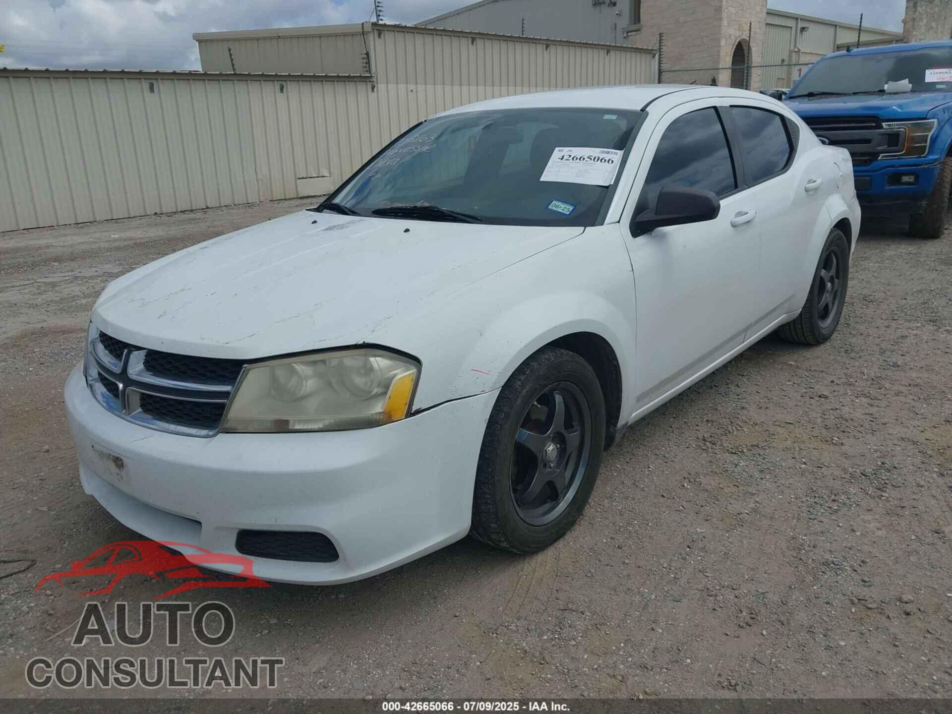 DODGE AVENGER 2013 - 1C3CDZAG3DN748403