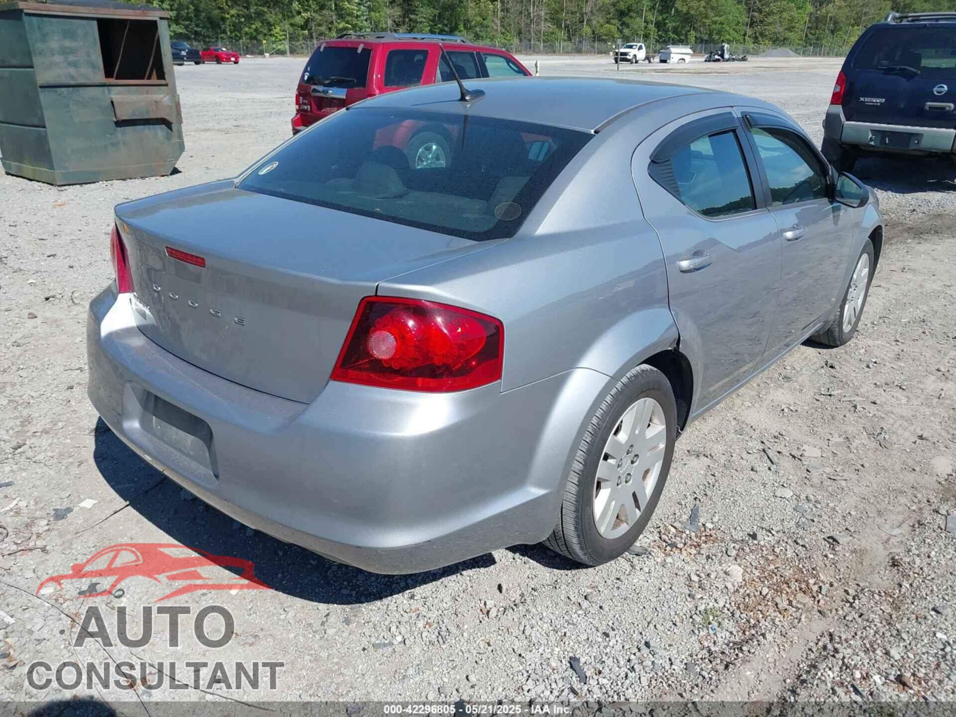 DODGE AVENGER 2013 - 1C3CDZAG5DN771603