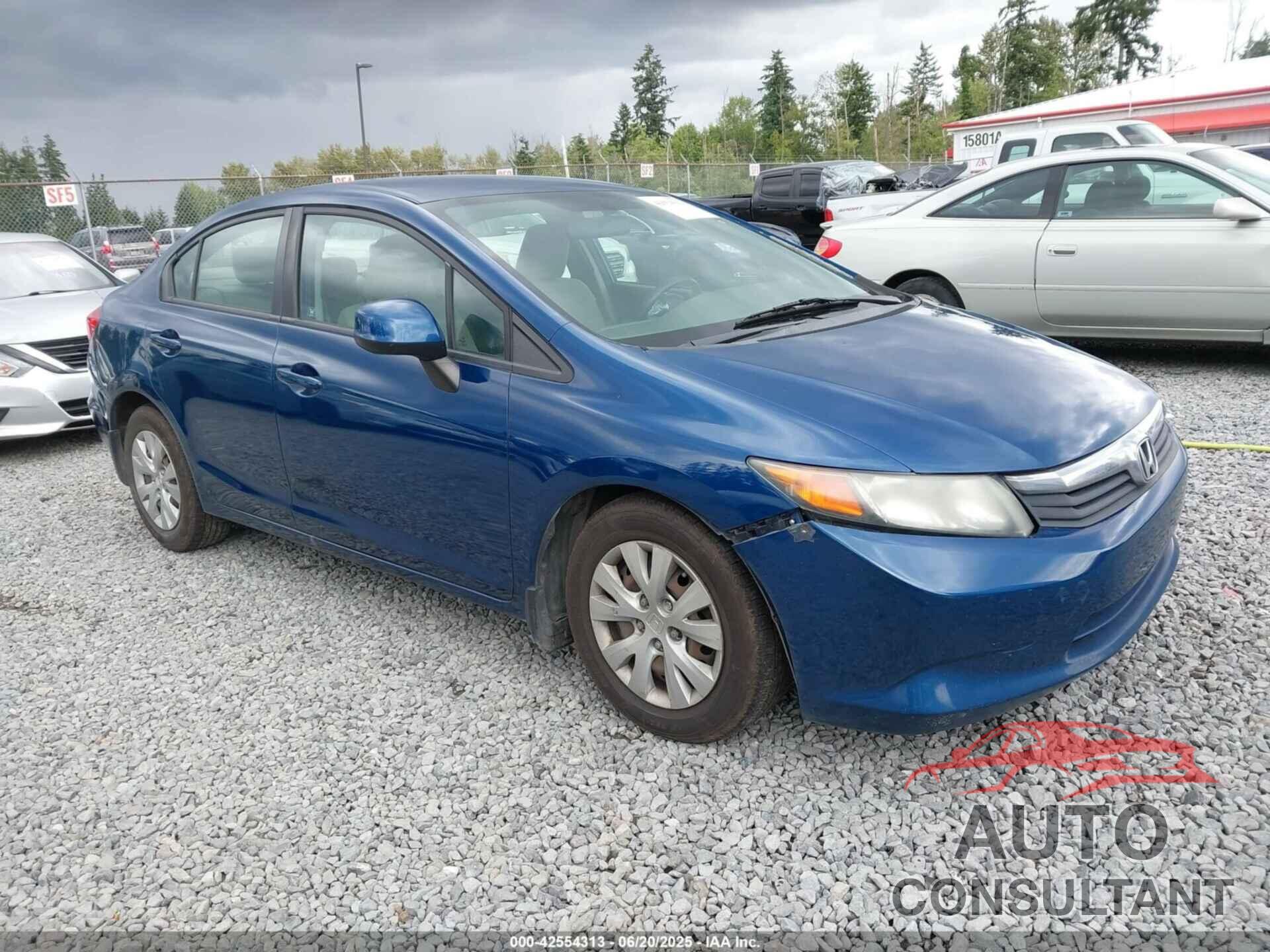 HONDA CIVIC 2012 - 19XFB2F59CE304782